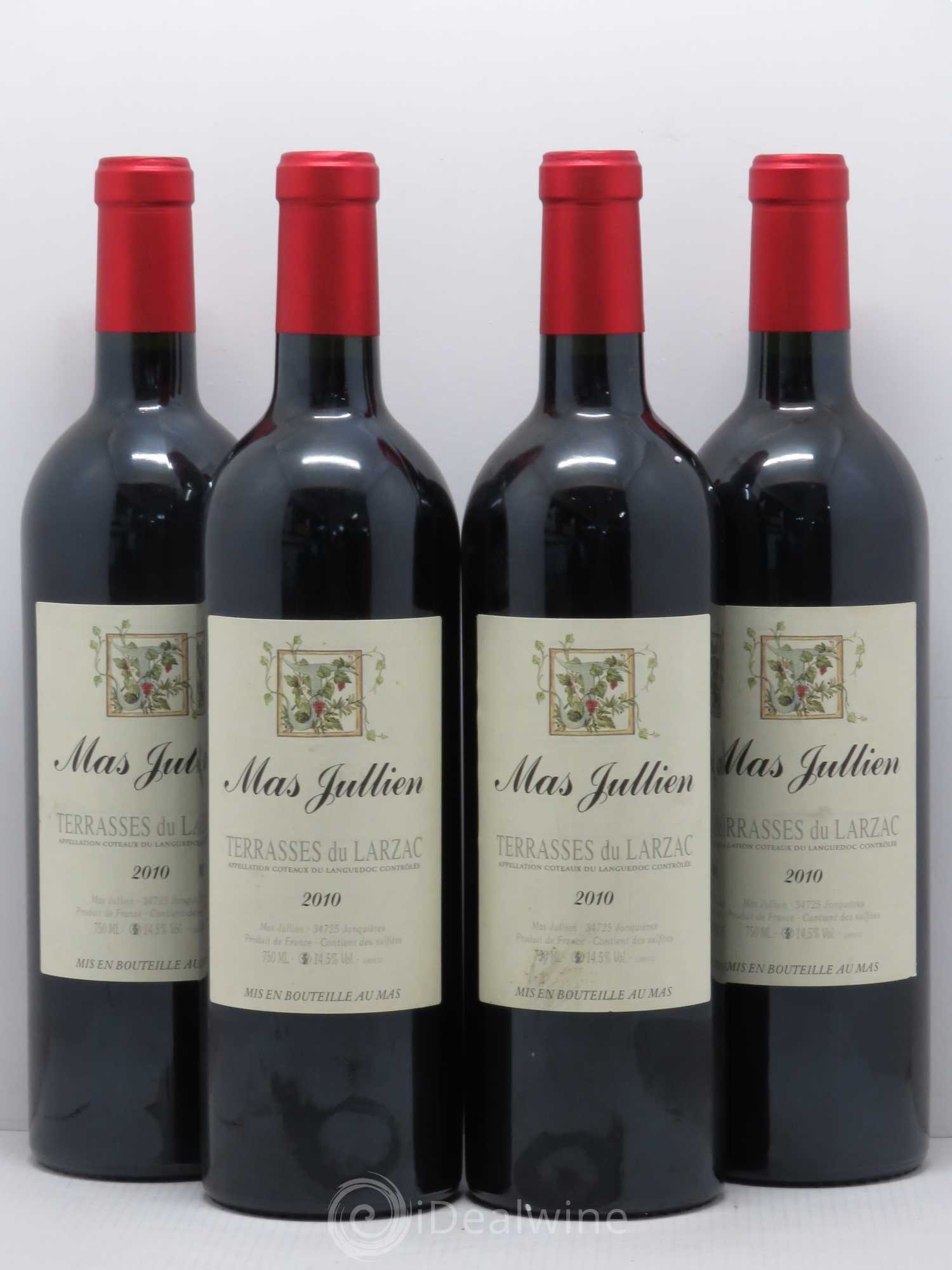 Terrasses du Larzac Mas Jullien Olivier Jullien 2010 - Lot de 4 bouteilles - 0