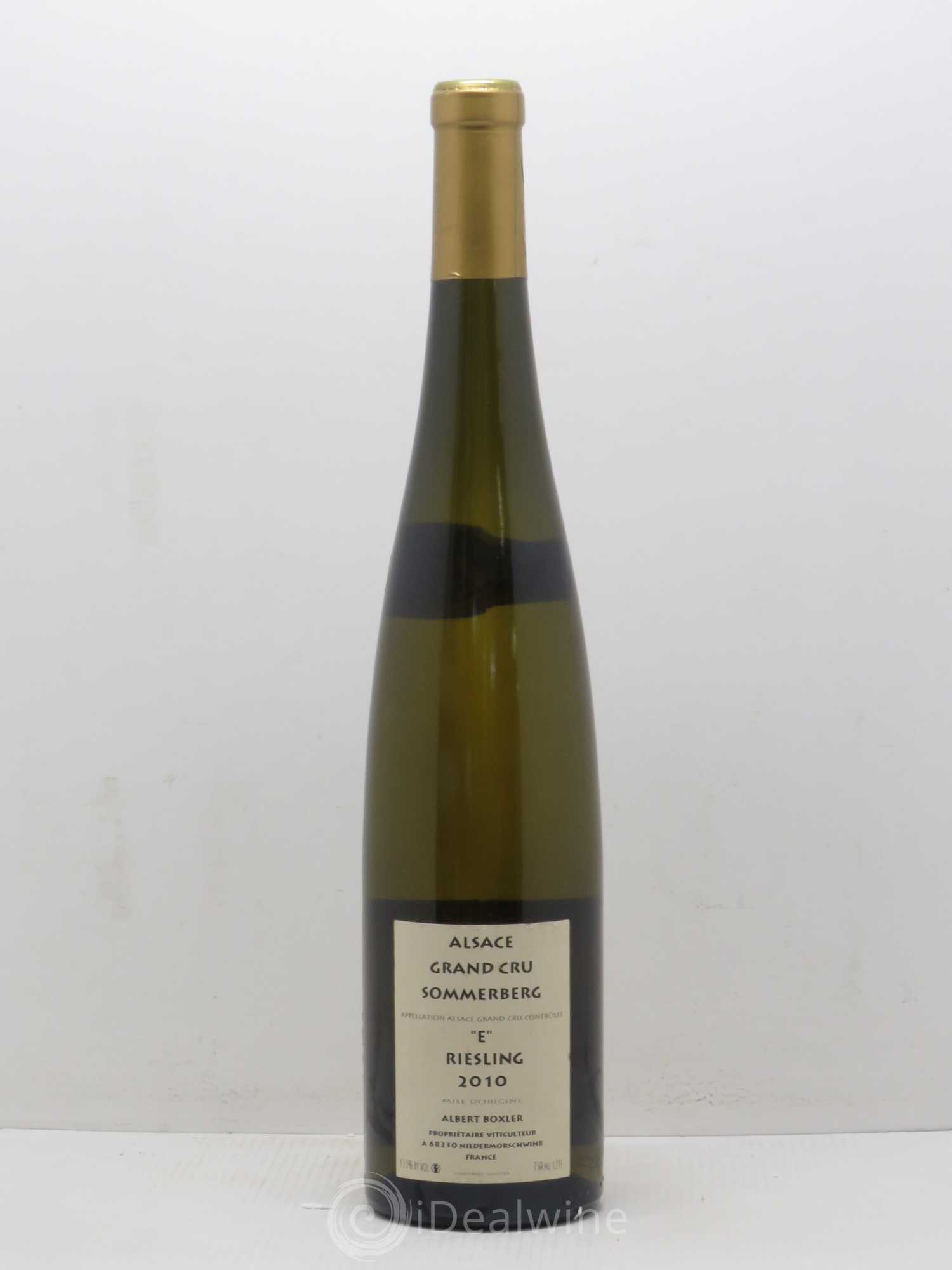 Riesling Grand Cru Sommerberg Cuvée E Domaine Albert Boxler 2010 - Posten von 1 Flasche - 1