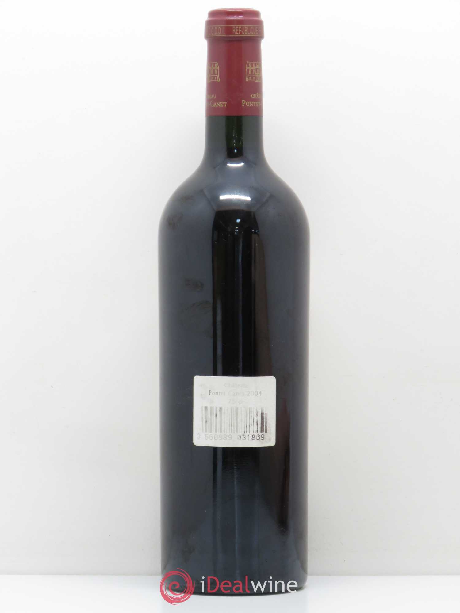 Château Pontet Canet 5ème Grand Cru Classé 2004 - Lot de 1 bouteille - 1