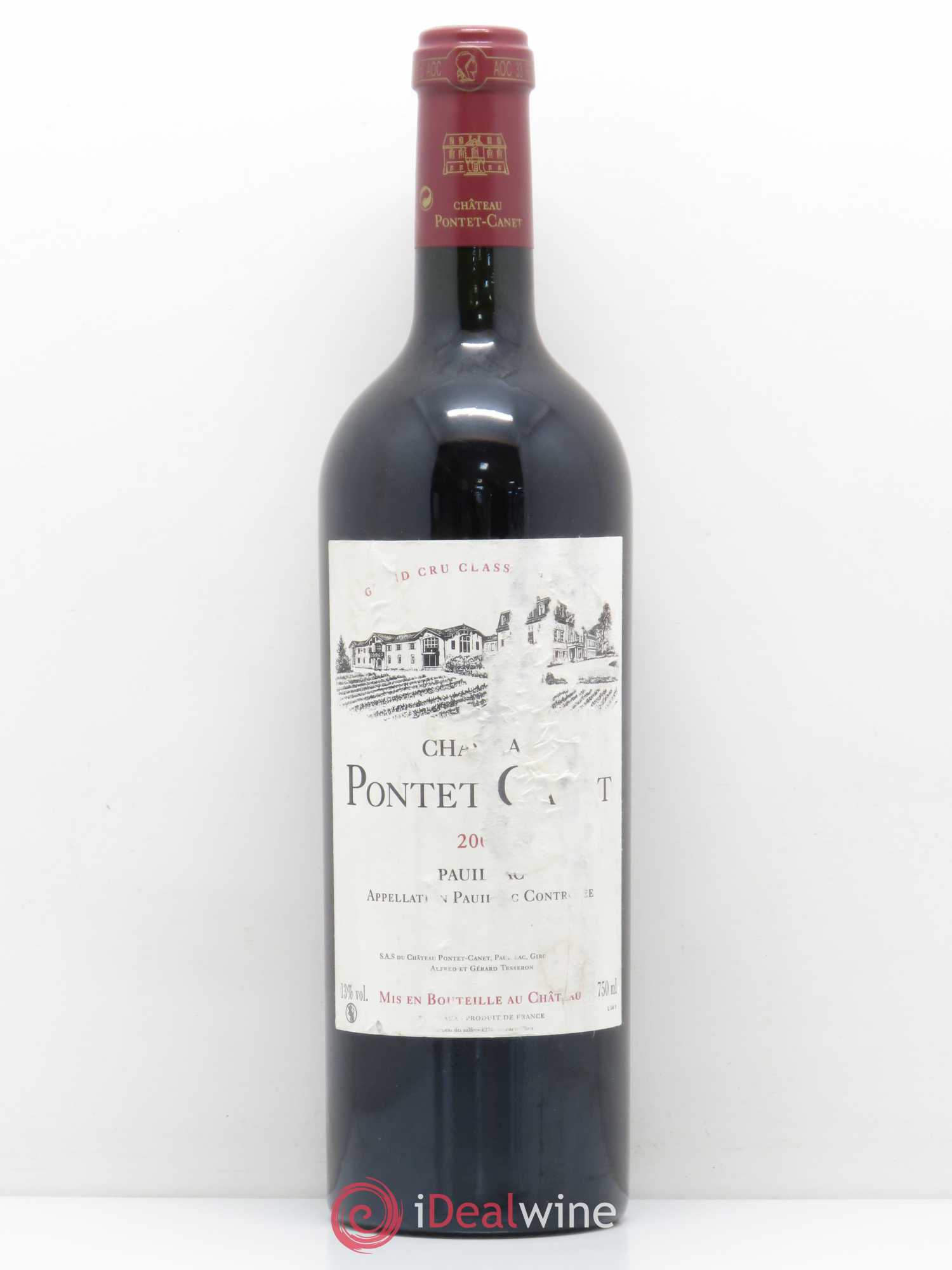 Château Pontet Canet 5ème Grand Cru Classé 2004 - Lot de 1 bouteille - 0
