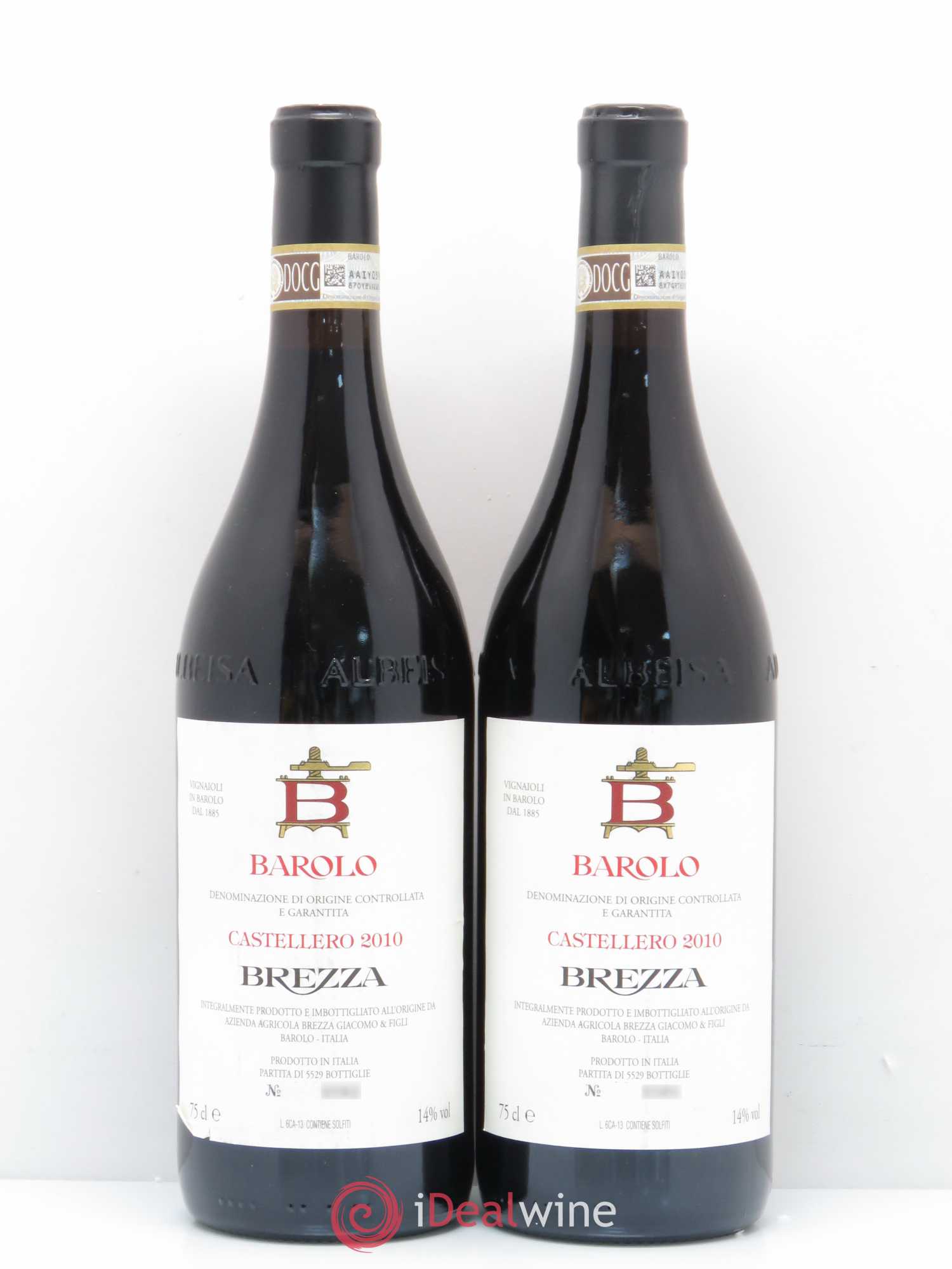 Barolo Castellero Brezza 2010 - Lot de 2 bouteilles - 0