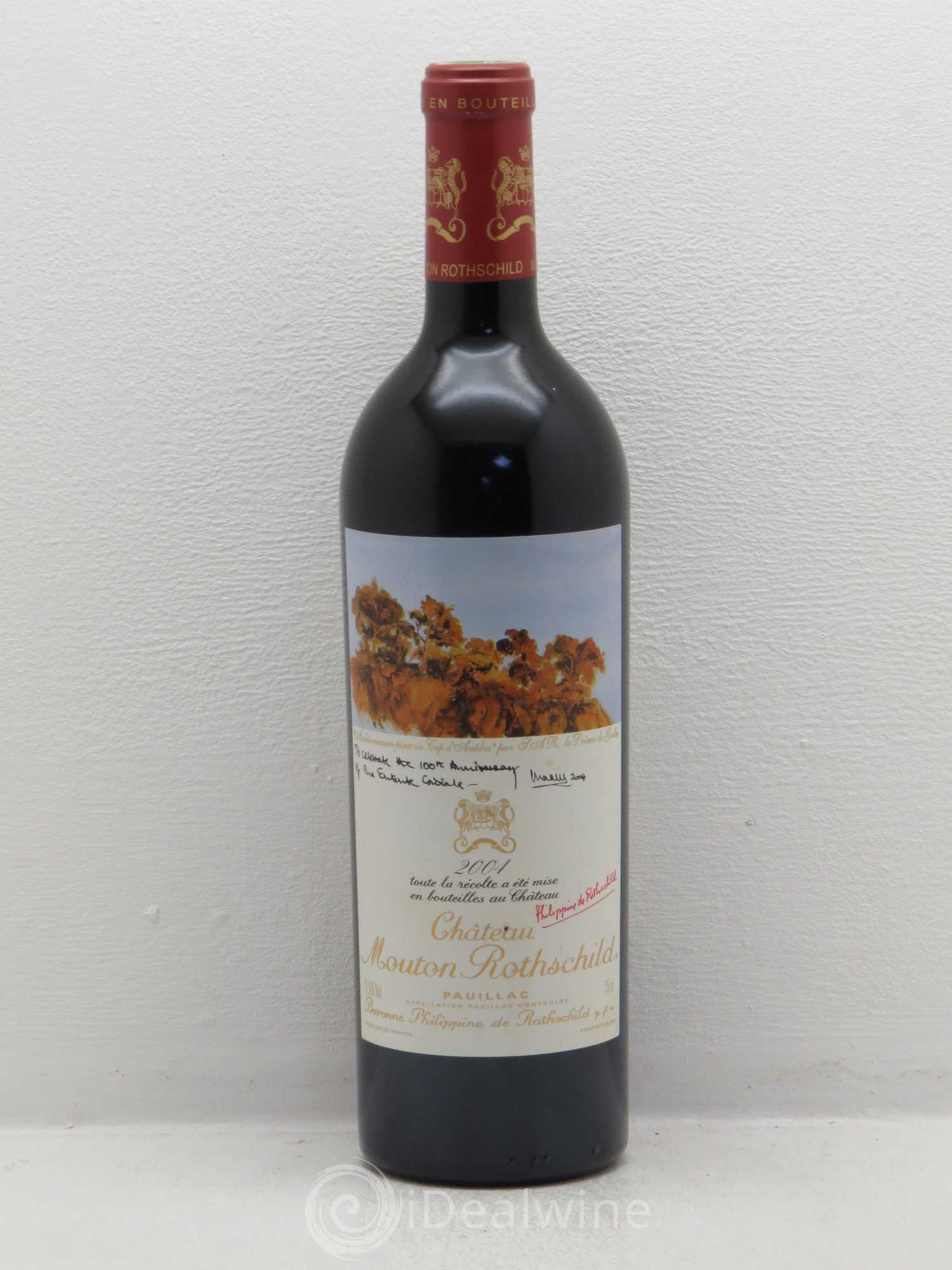 Château Mouton Rothschild 1er Grand Cru Classé 2004 - Lot de 1 bouteille - 0