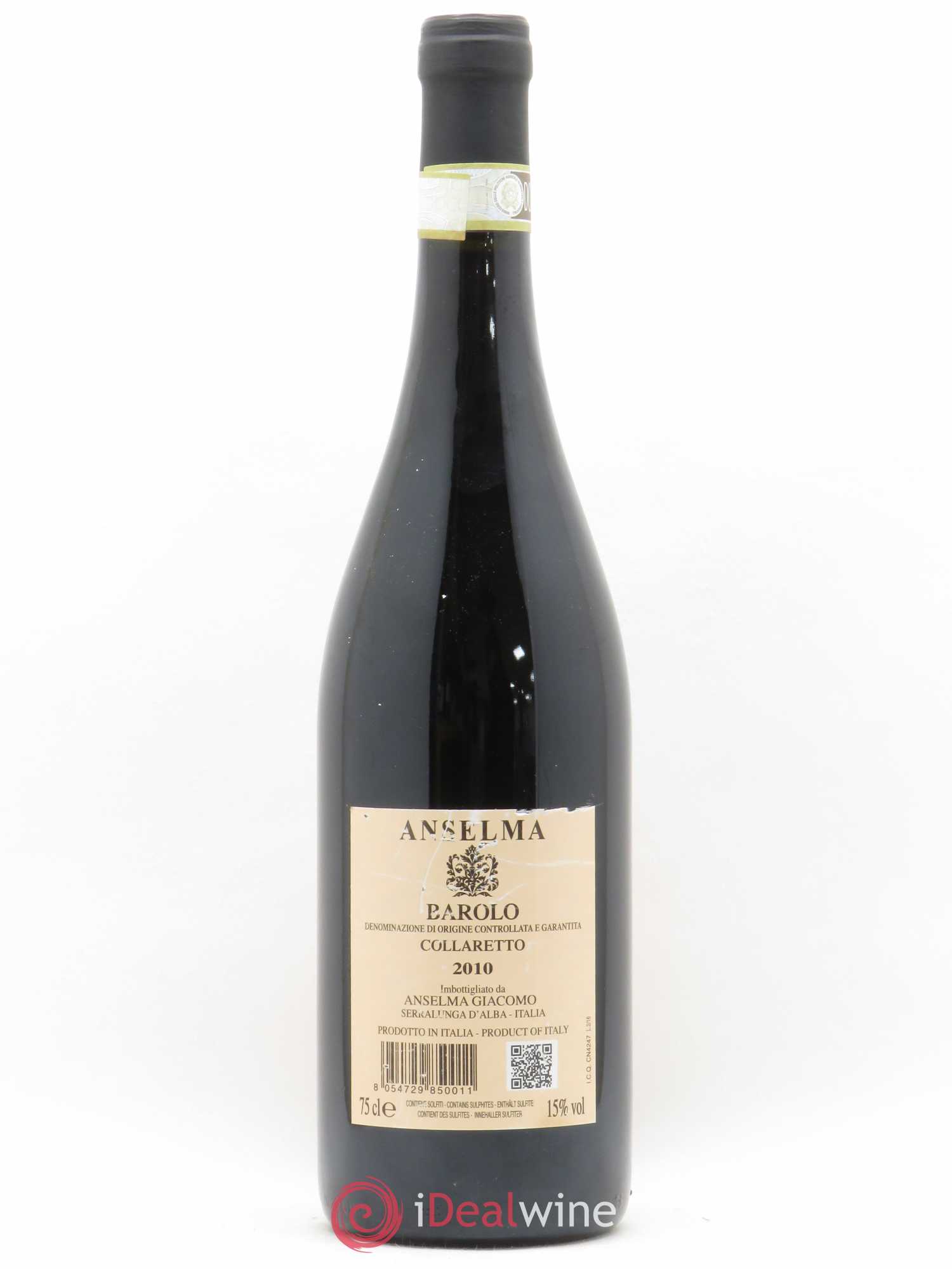 Barolo Collaretto Anselma 2010 - Posten von 1 Flasche - 1