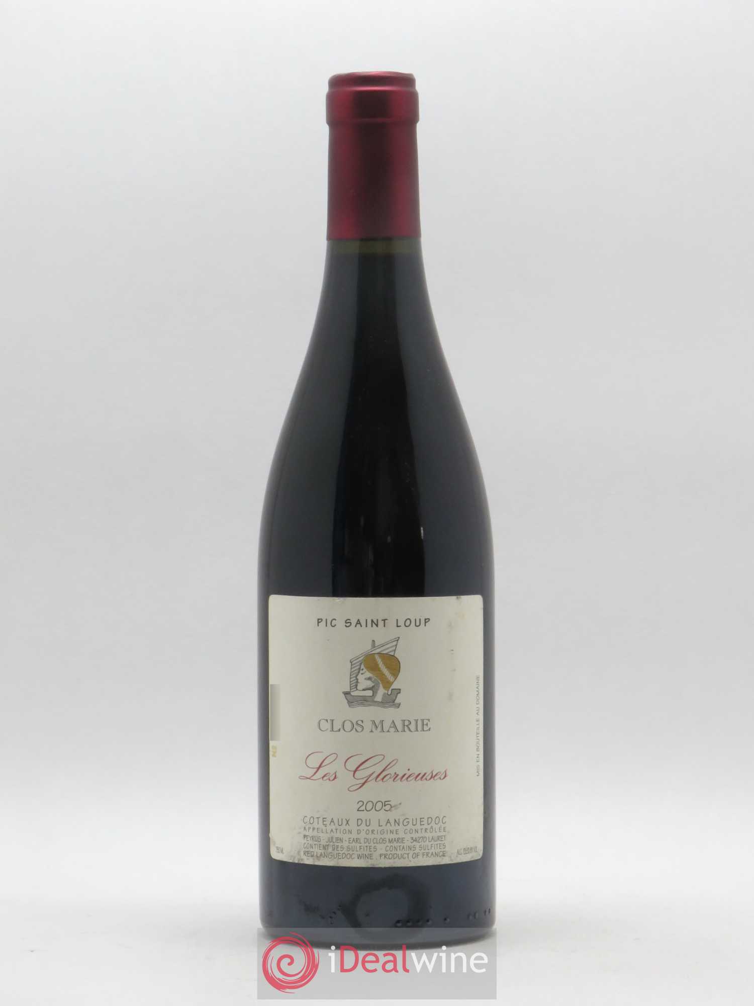 Pic Saint-Loup Clos Marie Les Glorieuses Christophe Peyrus et Françoise Julien 2005 - Lot de 1 bouteille - 0