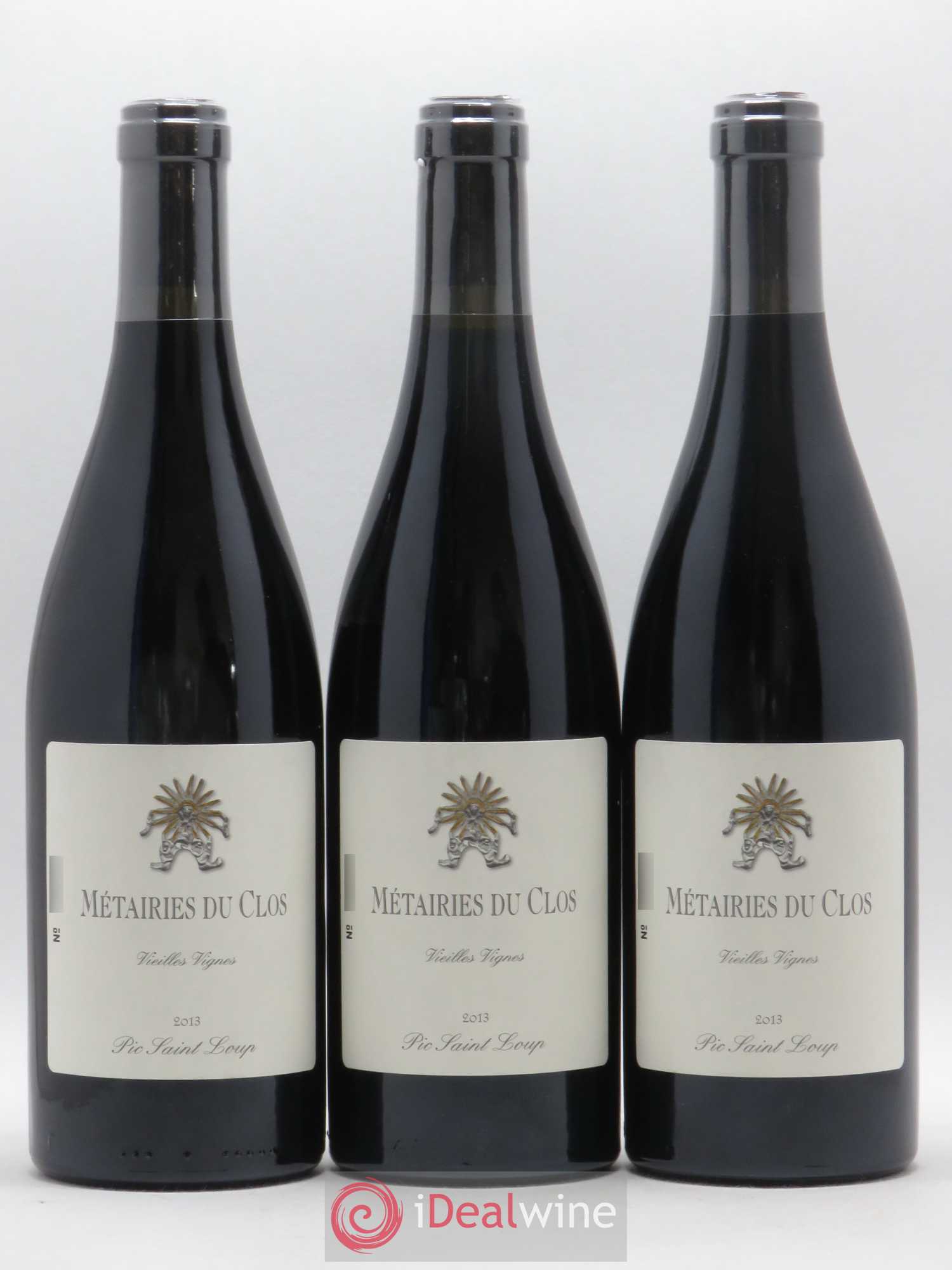 Pic Saint-Loup Les Métairies du Clos Vieilles Vignes Christophe Peyrus et Françoise Julien (sans prix de réserve) 2013 - Lot de 3 bouteilles - 0