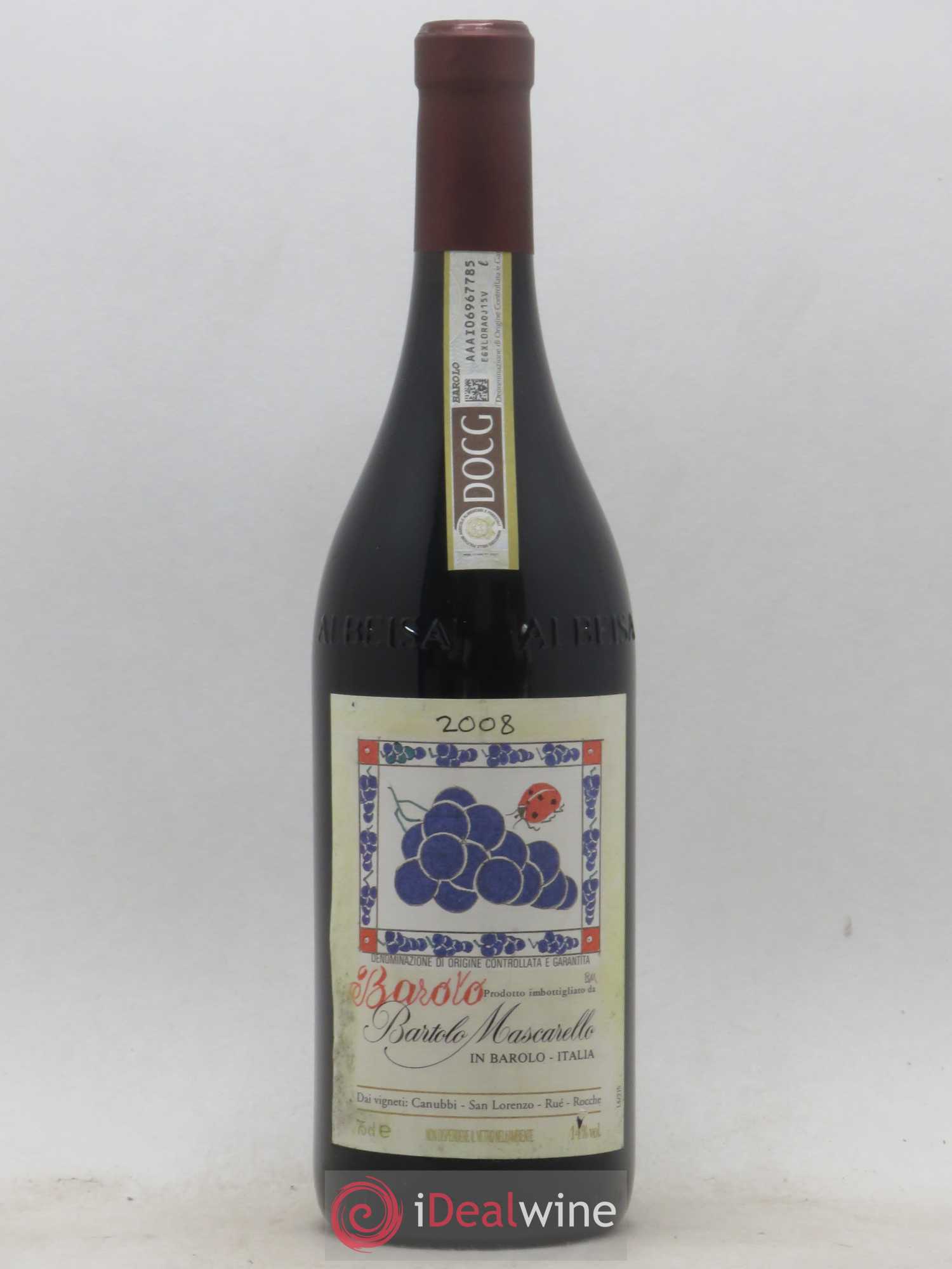Barolo DOCG Bartolo Mascarello Artist Label 2008 - Lot de 1 bouteille - 0