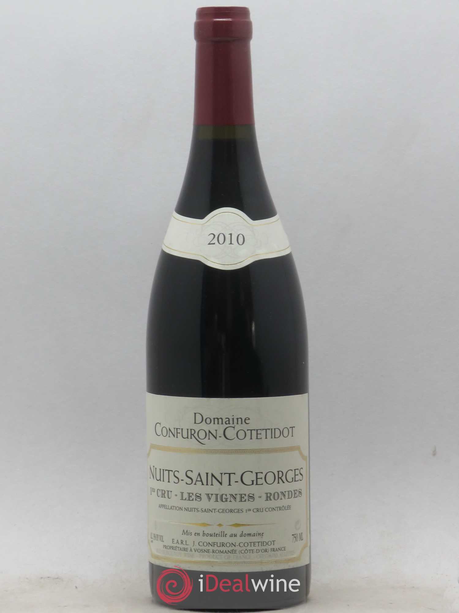 Nuits-Saint-Georges 1er Cru Les Vignes Rondes Confuron-Cotetidot 2010 - Lot de 1 bouteille - 0