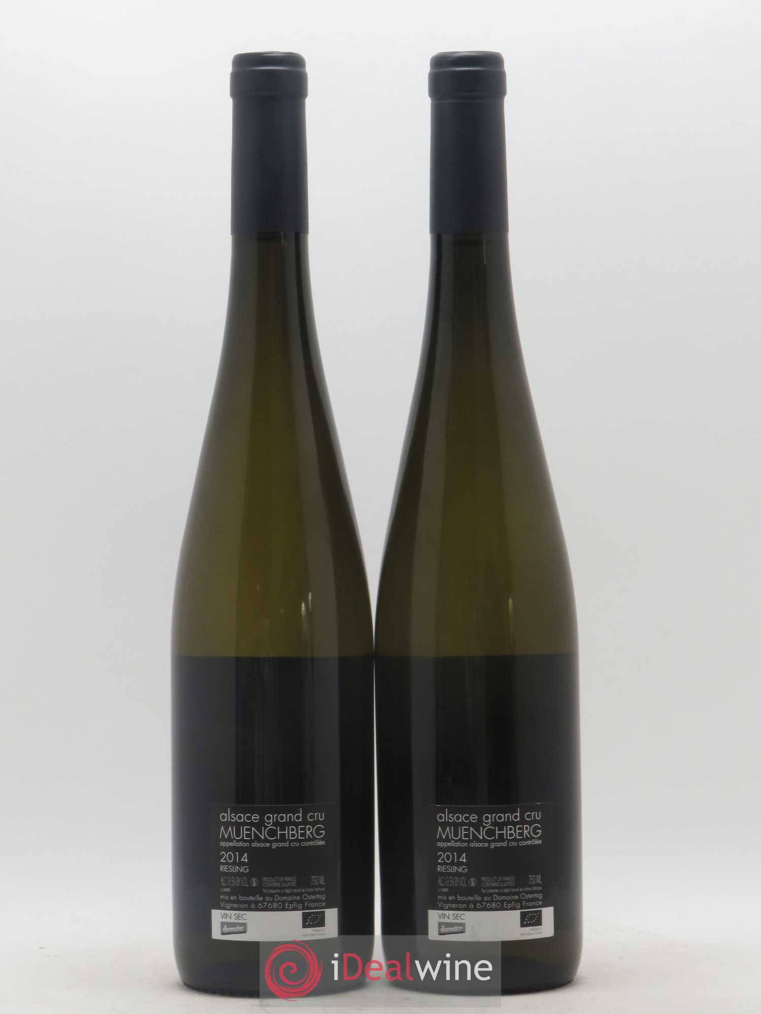 Alsace Riesling Grand Cru Muenchberg Ostertag (Domaine) 2014 - Lot de 2 bouteilles - 1