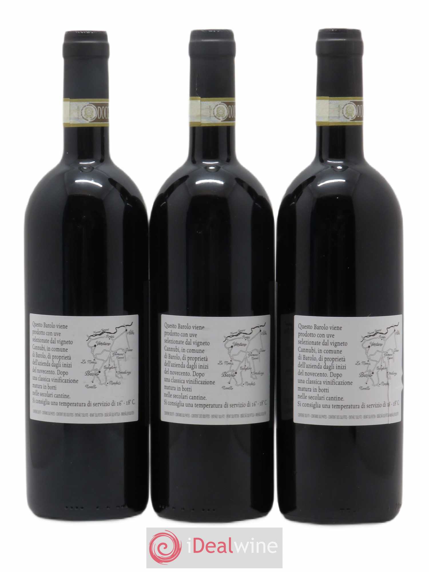 Barolo DOCG Cannubi Comm. Giovan Battista Burlotto 2014 - Lot de 3 bouteilles - 1