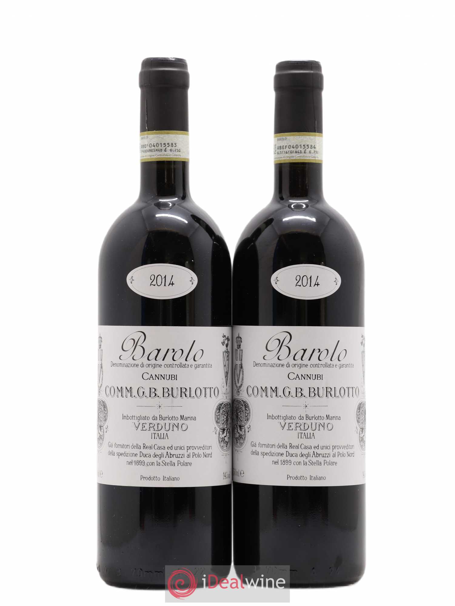 Barolo DOCG Cannubi Comm. Giovan Battista Burlotto 2014 - Lot de 2 bouteilles - 0