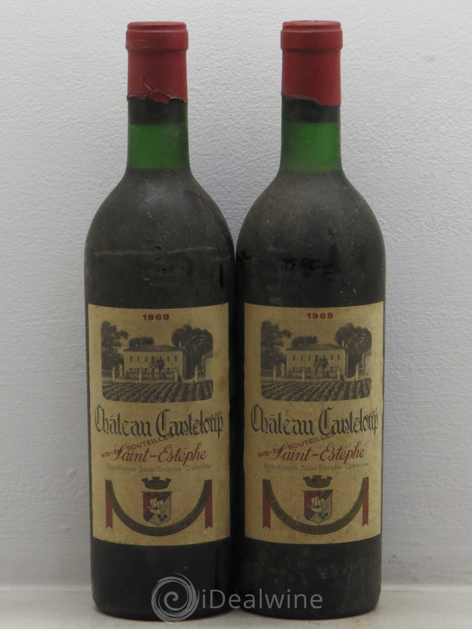 Château Canteloup 1969 - Lot de 2 bouteilles - 0