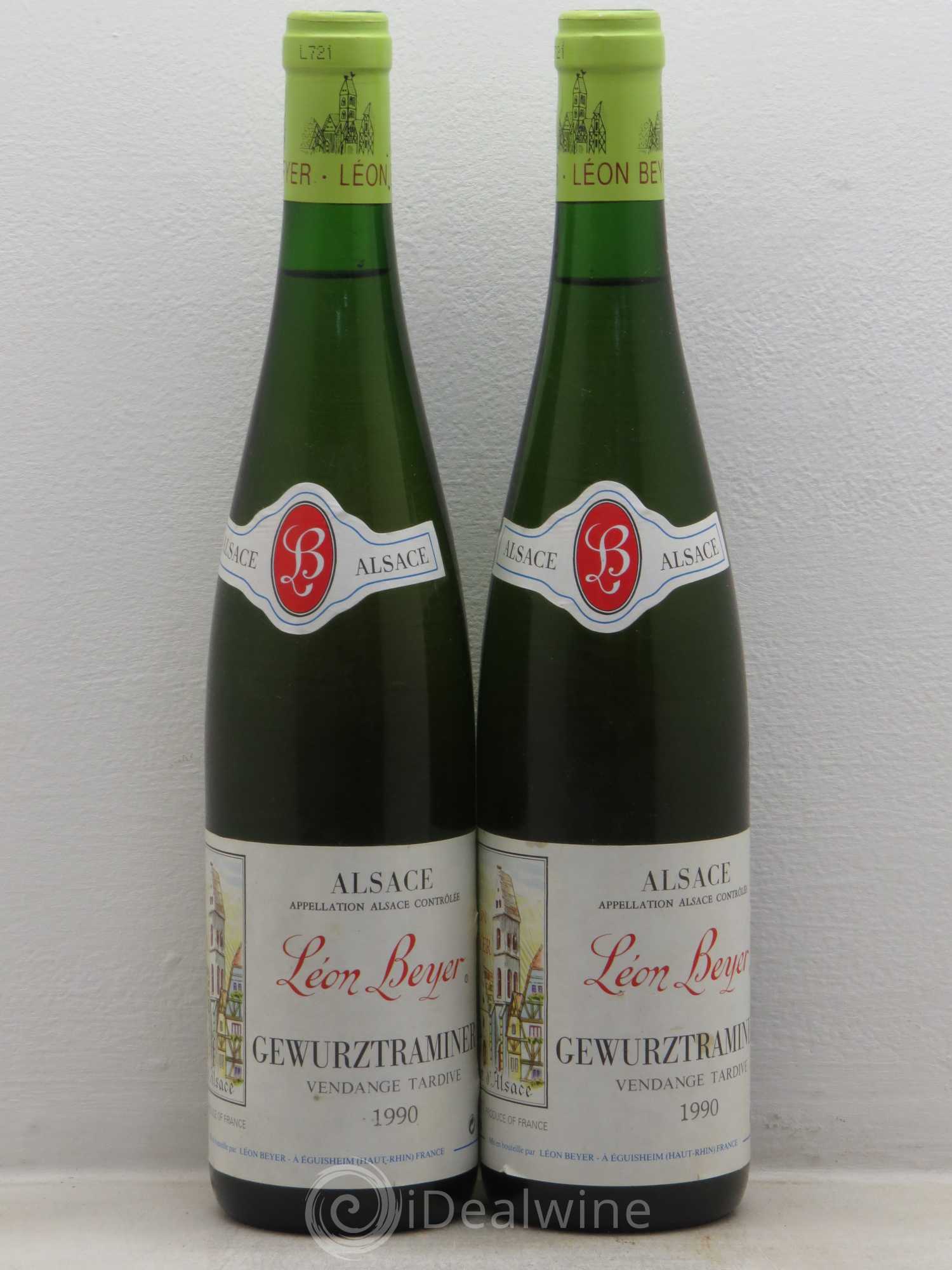 Gewurztraminer Vendanges Tardives Leon Beyer Eguisheim 1990 - Lotto di 2 bottiglie - 0