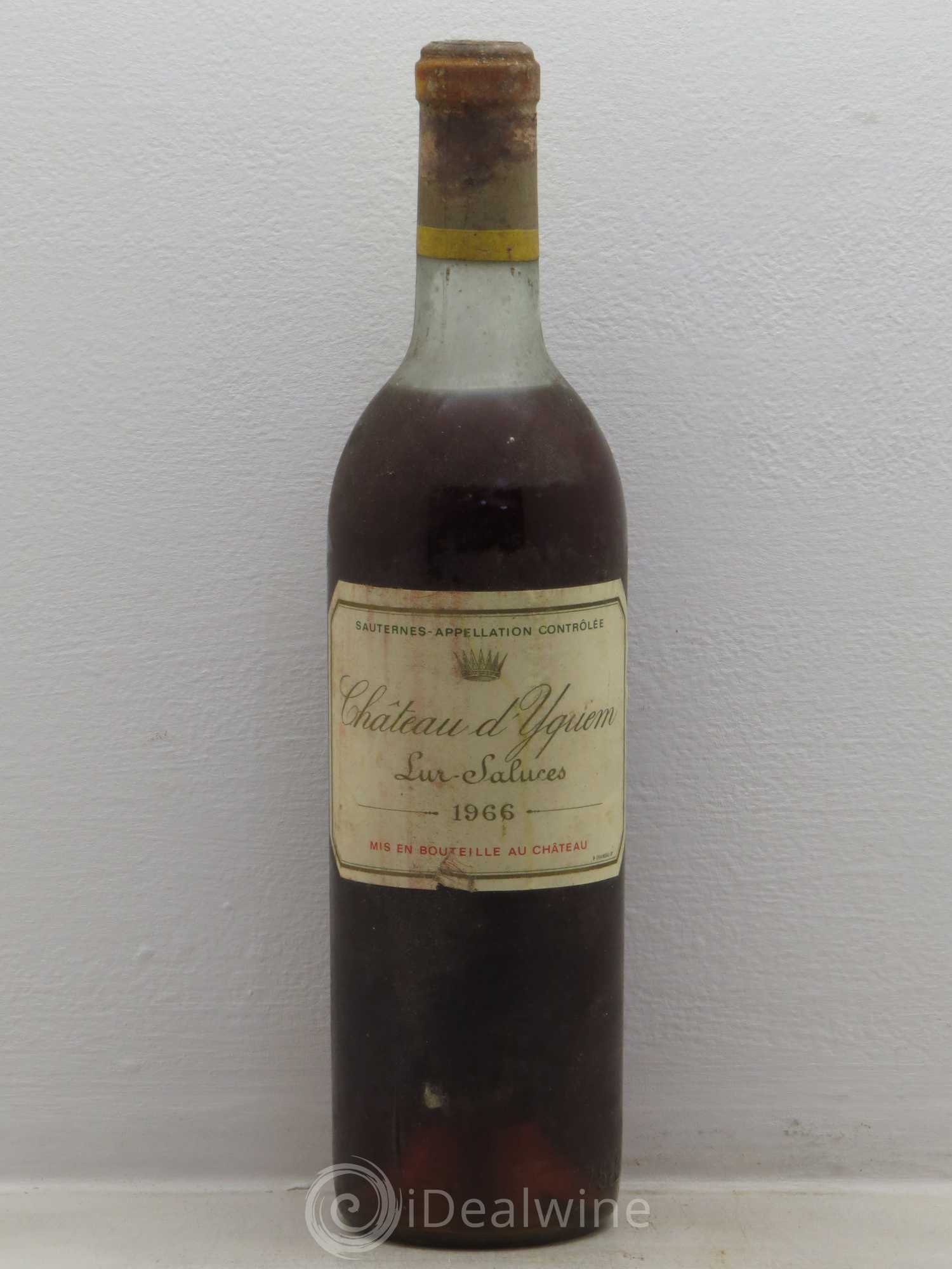 Château d' Yquem 1er Cru Classé Supérieur 1966 - Lotto di 1 bottiglia - 0