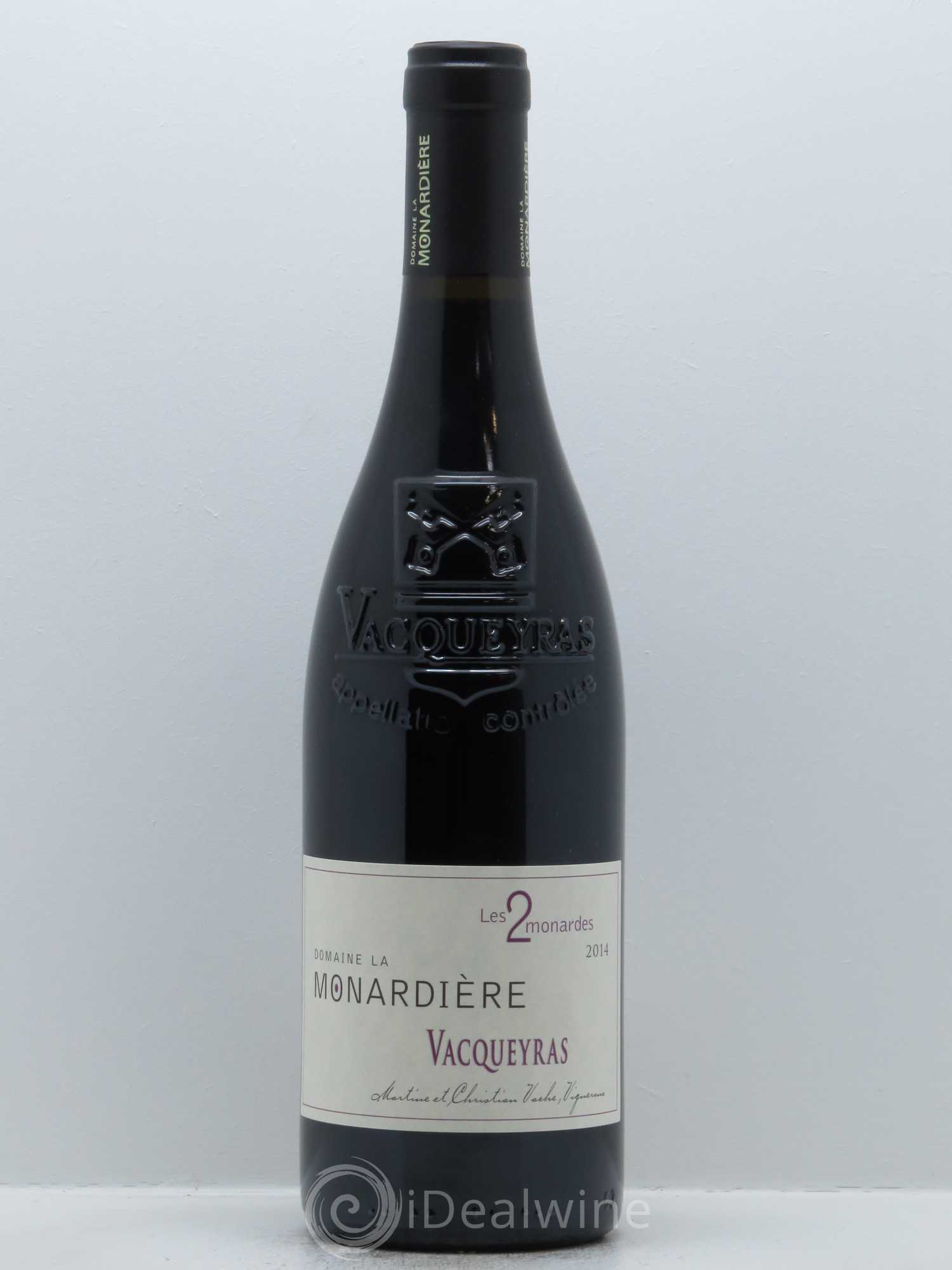 Vacqueyras Les 2 Monardes La Monardière (Domaine) 2014 - Lot de 1 bouteille - 0