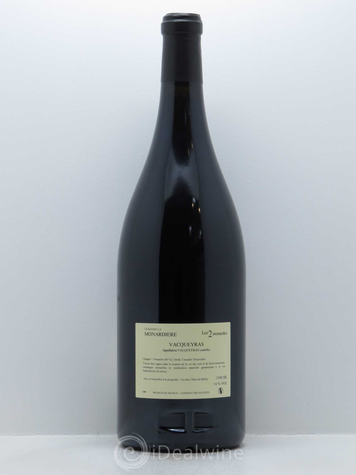 Vacqueyras Les 2 Monardes La Monardière (Domaine) 2014 - Lot de 1 magnum - 1