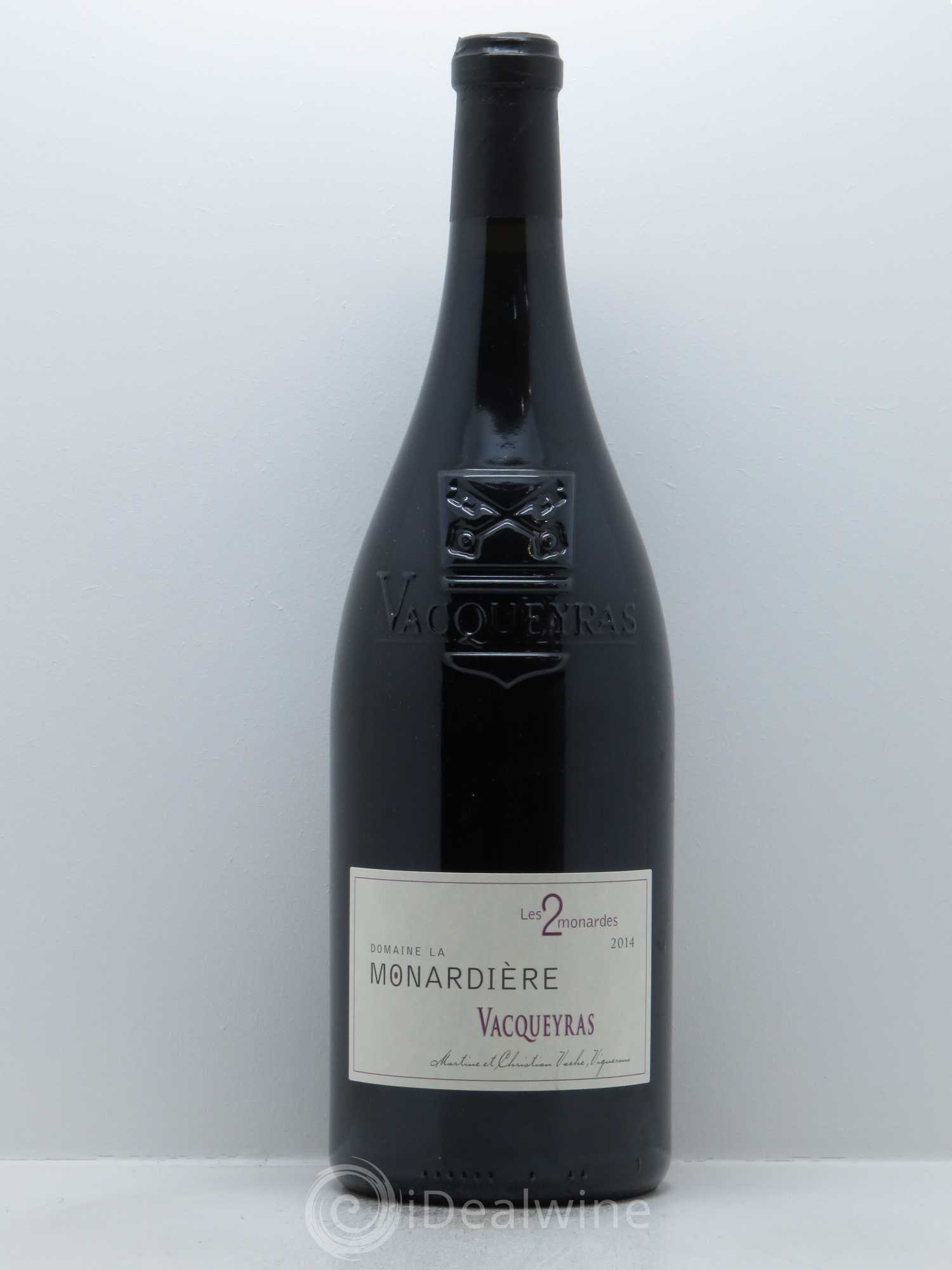Vacqueyras Les 2 Monardes La Monardière (Domaine) 2014 - Lot de 1 magnum - 0
