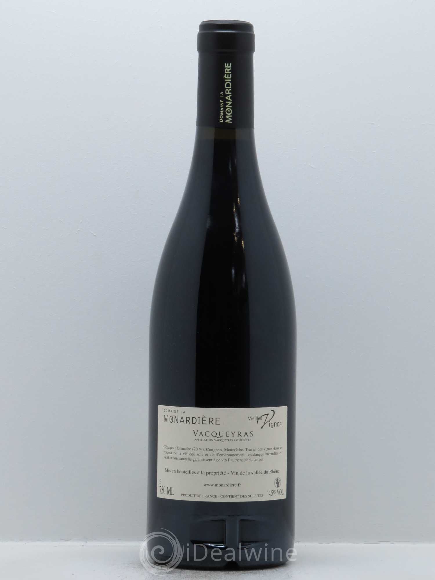 Vacqueyras Vieilles Vignes La Monardière (Domaine) 2014 - Lot de 1 bouteille - 1