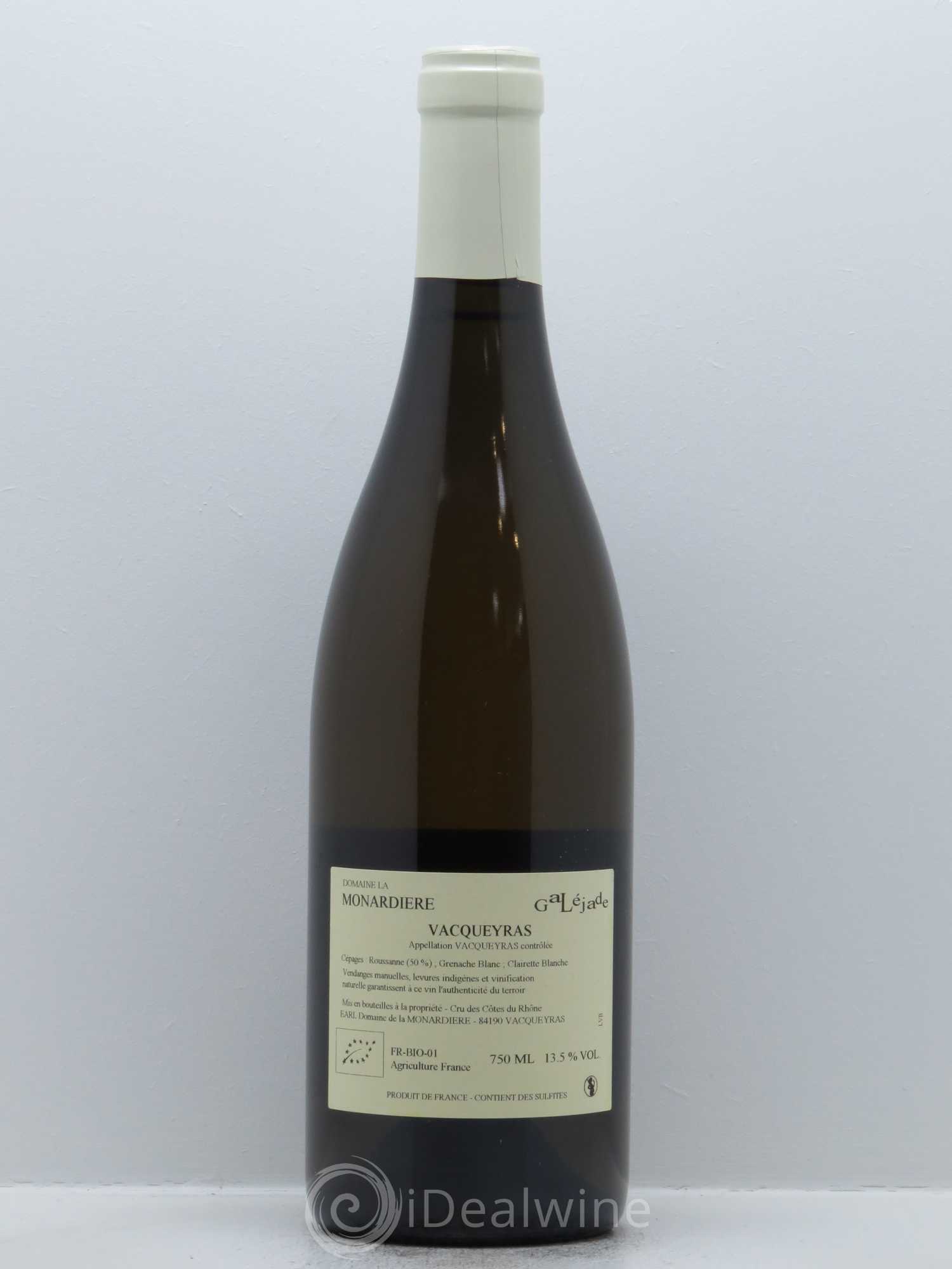 Vacqueyras La Galéjade La Monardière (Domaine) 2015 - Lot de 1 bouteille - 1