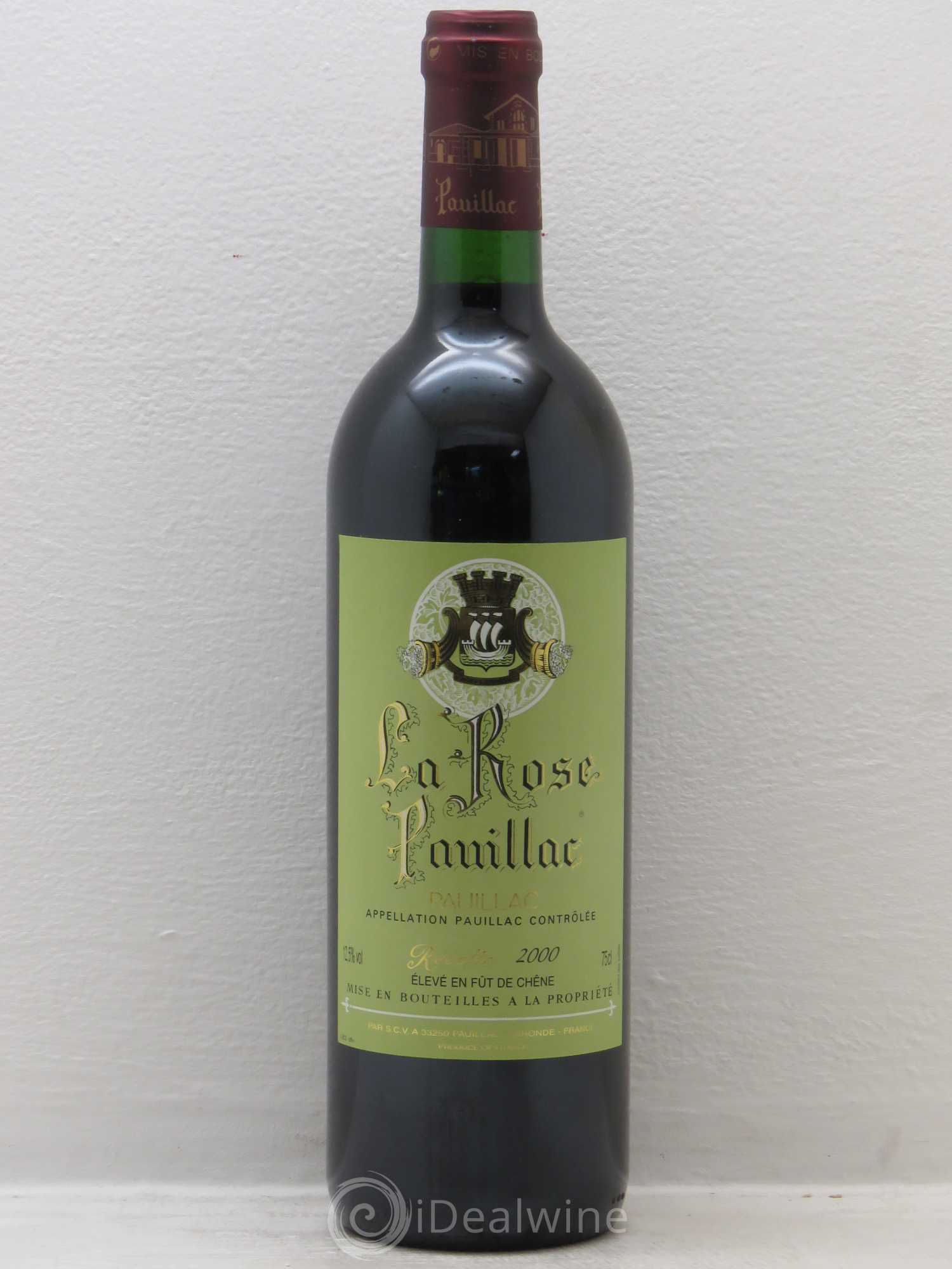 La Rose Pauillac 2000 - Lot de 1 bouteille - 0