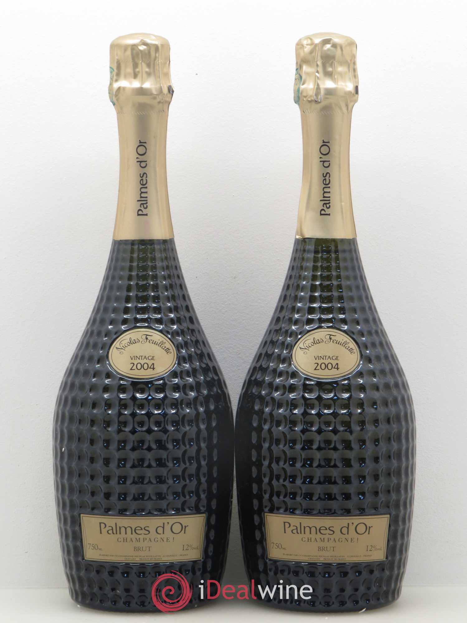 Palmes d'Or Brut Nicolas Feuillatte 2004 - Lot de 2 bouteilles - 0