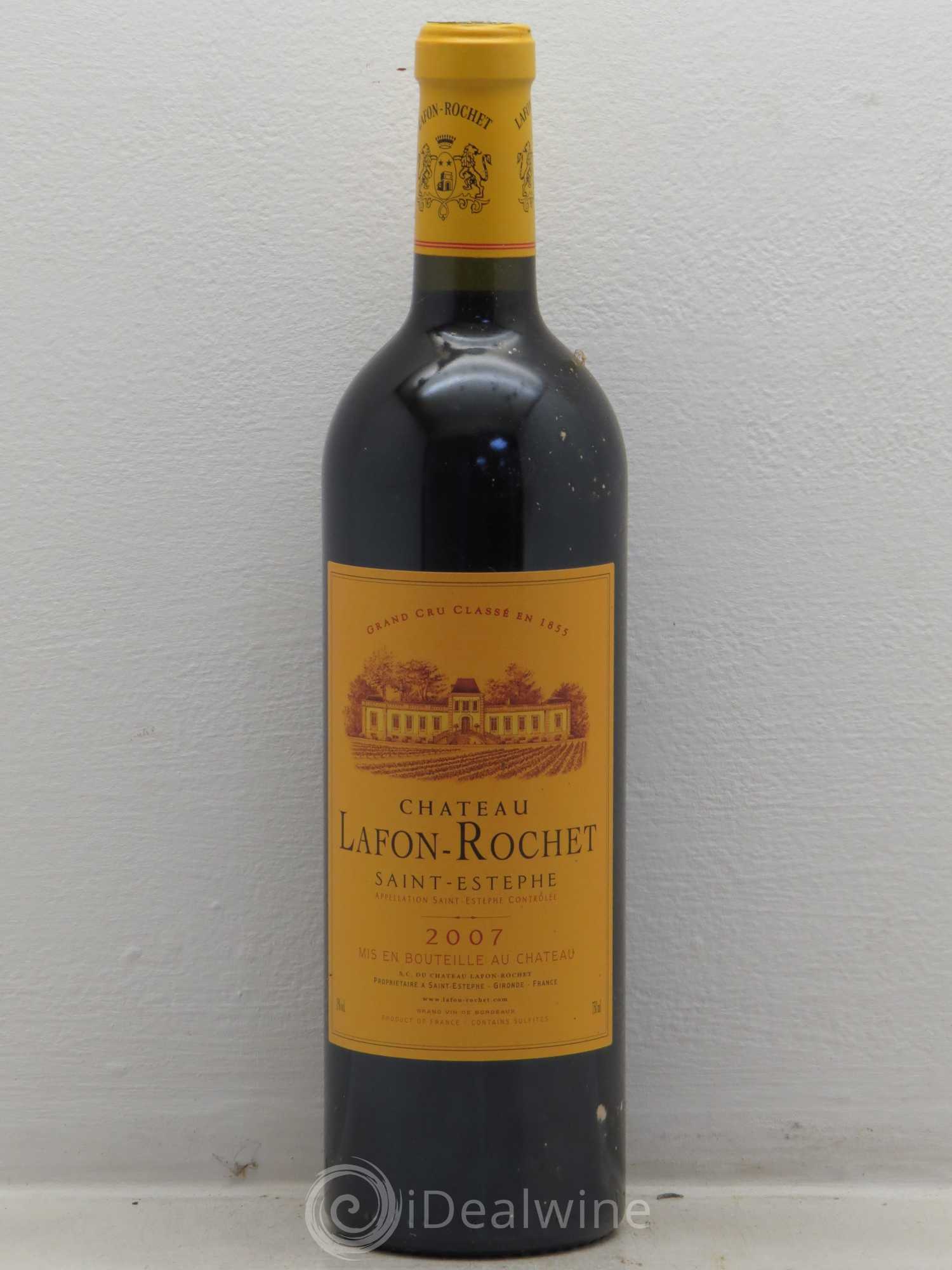 Château Lafon Rochet 4ème Grand Cru Classé 2007 - Lot de 6 bouteilles - 0