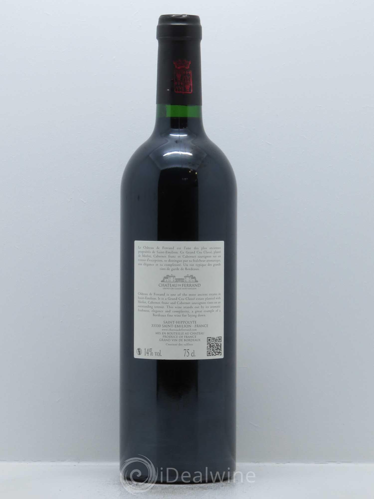 Château de Ferrand Grand Cru Classé 2012 - Lot de 1 bouteille - 1