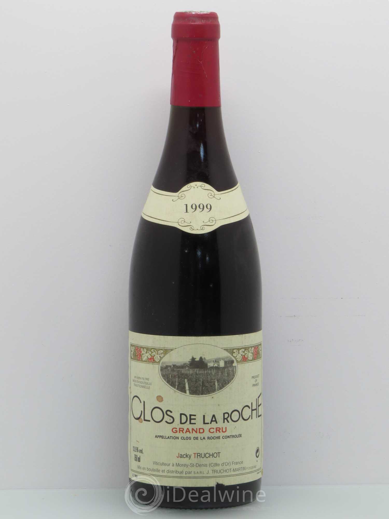 Clos de la Roche Grand Cru Jacky Truchot 1999 - Lot de 1 bouteille - 0