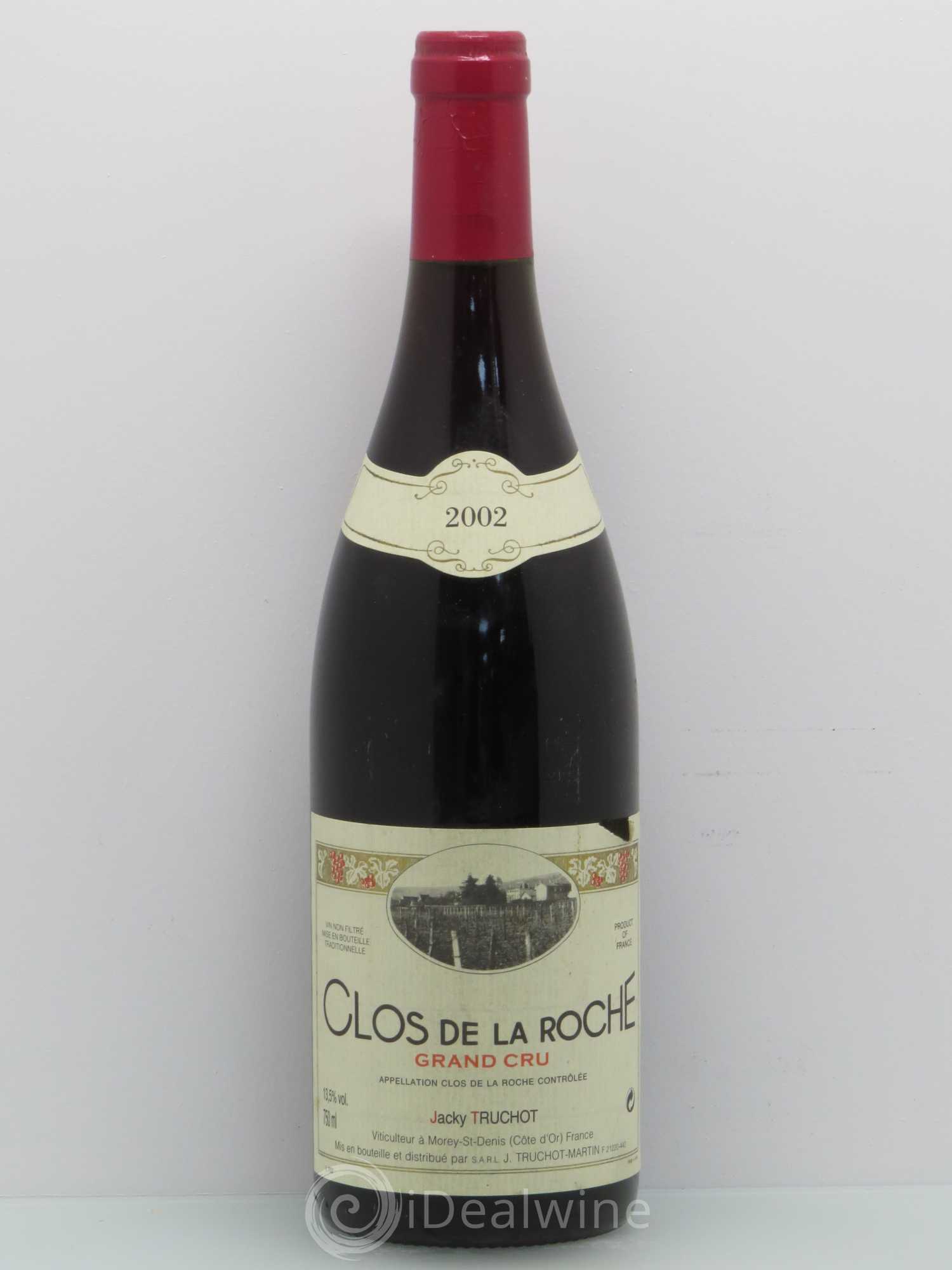 Clos de la Roche Grand Cru Jacky Truchot 2002 - Lot de 1 bouteille - 0