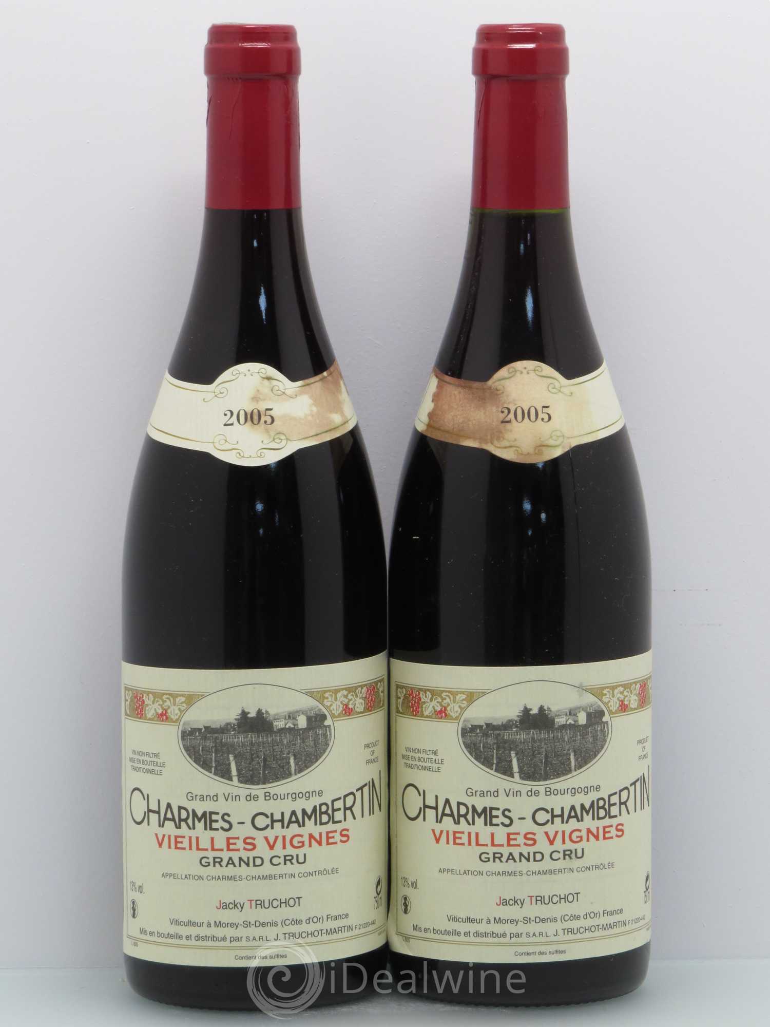 Charmes-Chambertin Grand Cru Vieilles Vignes Jacky Truchot 2005 - Lotto di 2 bottiglie - 0