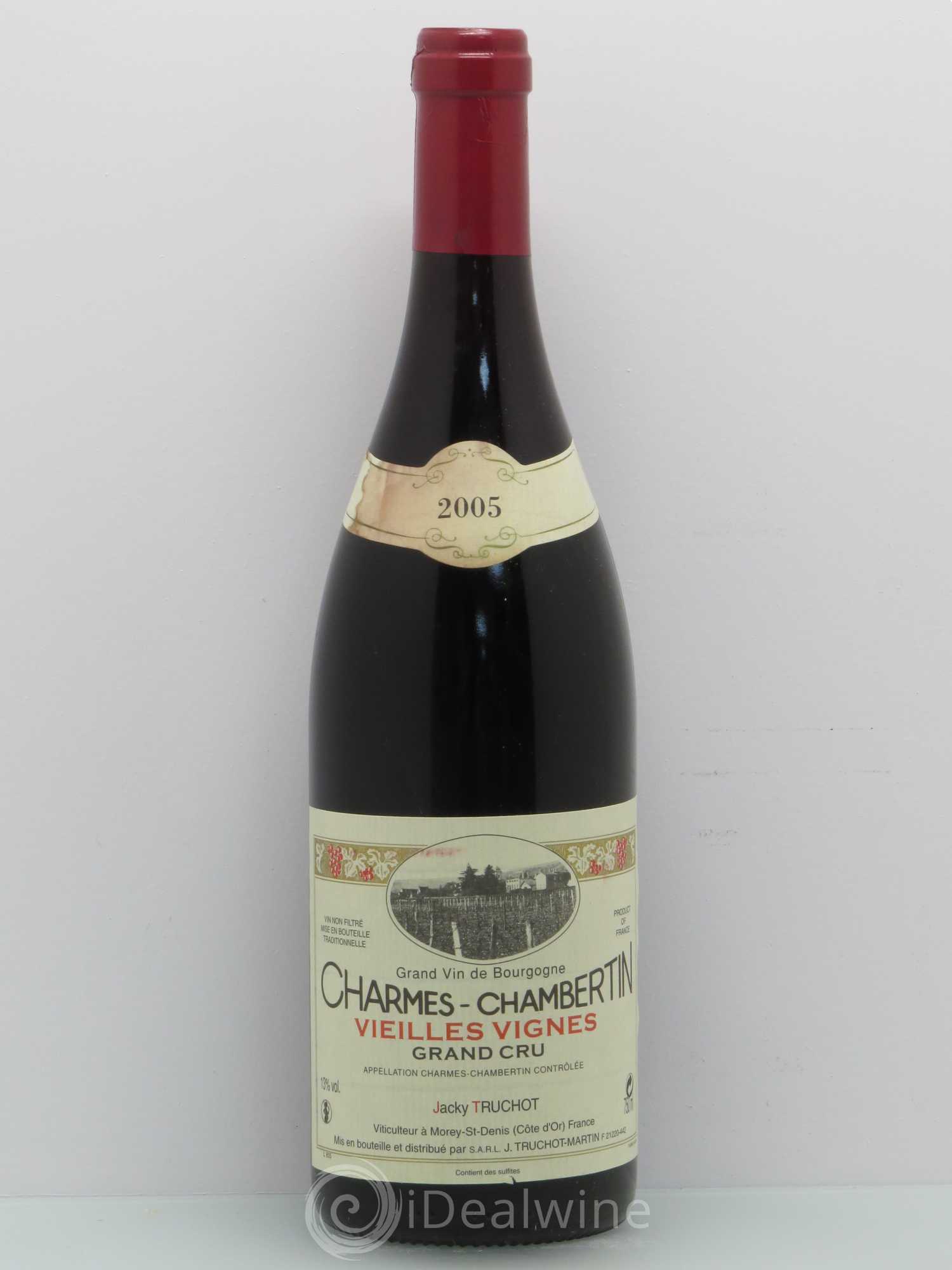 Charmes-Chambertin Grand Cru Vieilles Vignes Jacky Truchot 2005 - Lot de 1 bouteille - 0