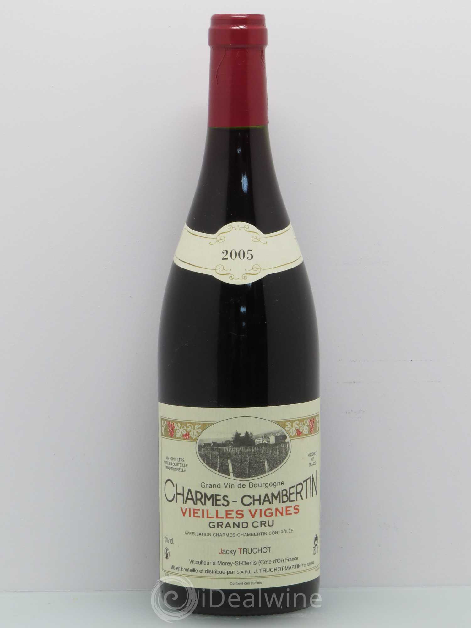 Charmes-Chambertin Grand Cru Vieilles Vignes Jacky Truchot 2005 - Lot de 1 bouteille - 0