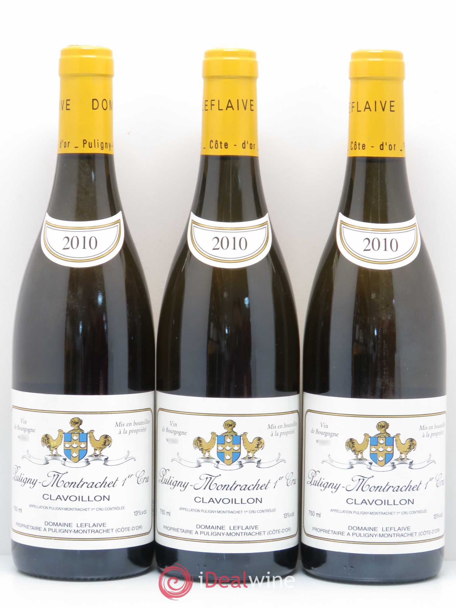 Puligny-Montrachet 1er Cru Clavoillon Leflaive (Domaine) 2010 - Lot de 3 bouteilles - 0