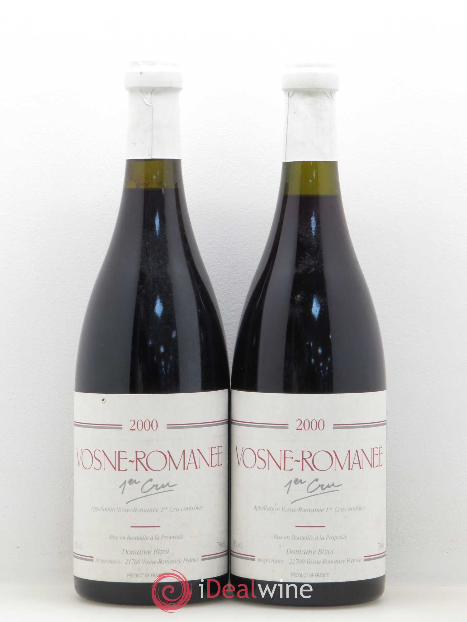 Vosne-Romanée 1er Cru Domaine Bizot 2000 - Posten von 2 Flaschen - 0