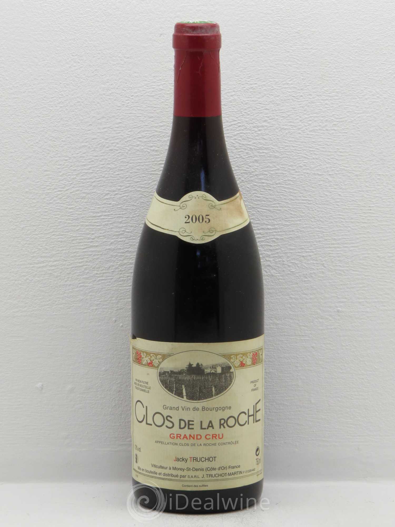 Clos de la Roche Grand Cru Jacky Truchot 2005 - Lot de 1 bouteille - 0