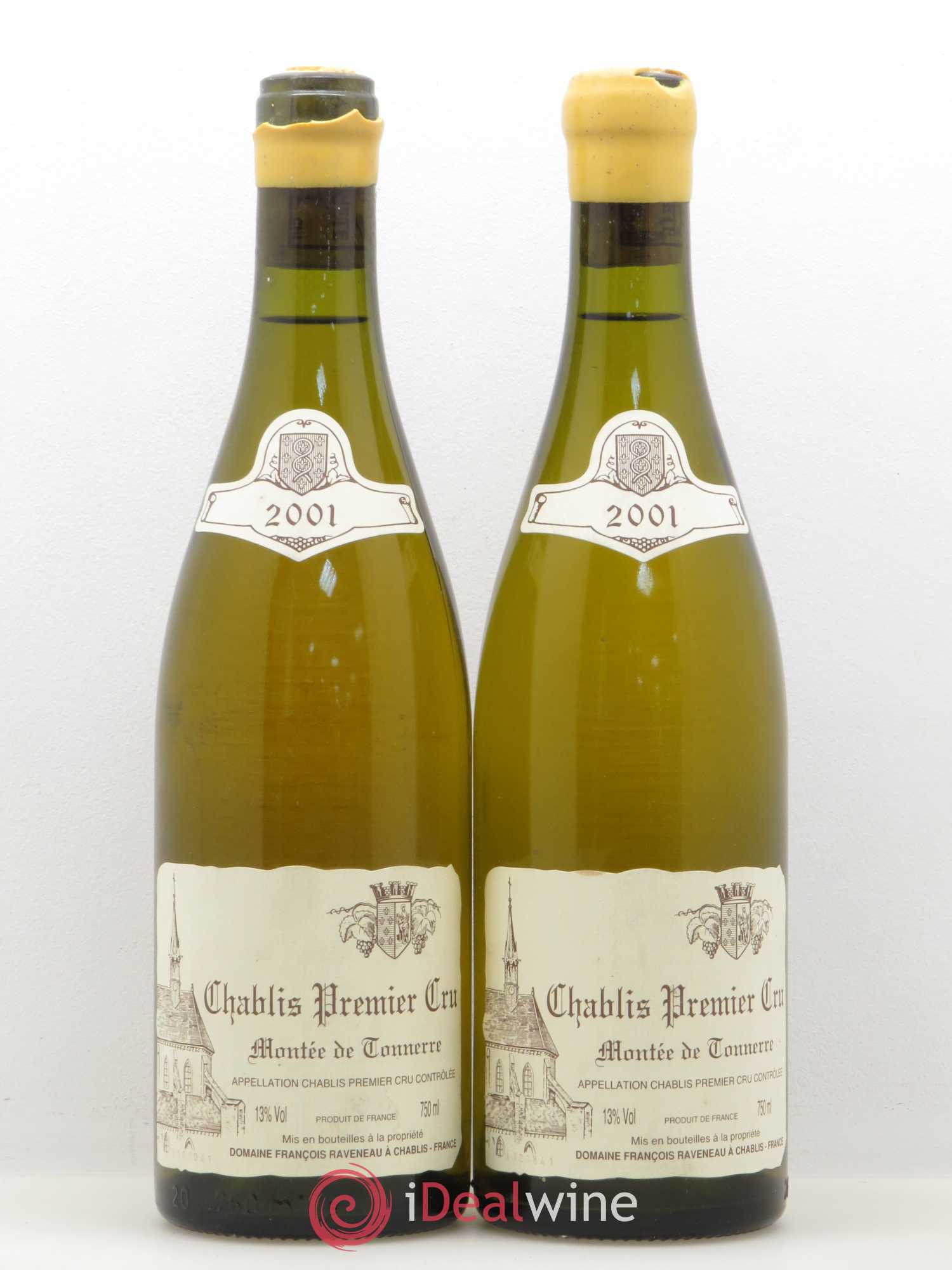 Chablis 1er Cru Montée de Tonnerre Raveneau (Domaine) 2001 - Lot de 2 bouteilles - 0