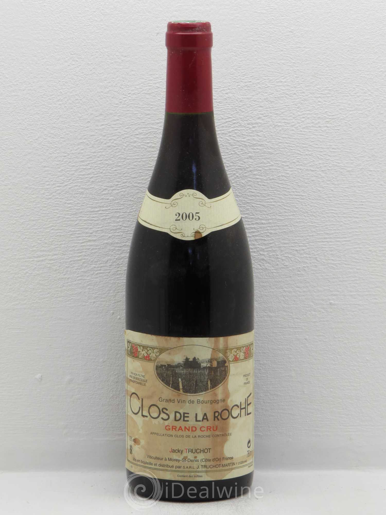 Clos de la Roche Grand Cru Jacky Truchot 2005 - Lot de 1 bouteille - 0