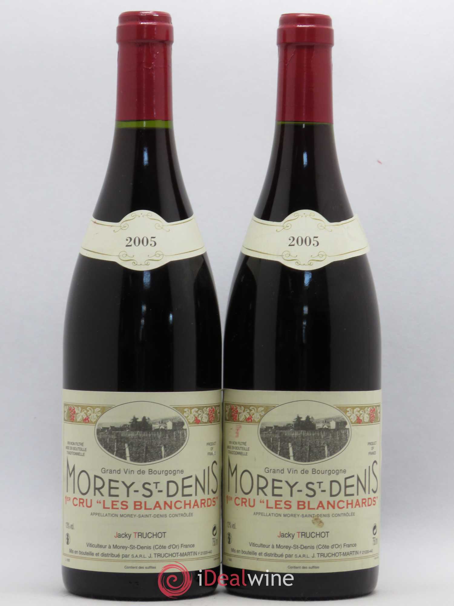 Morey-Saint-Denis 1er Cru Les Blanchards Jacky Truchot 2005 - Lot de 2 bouteilles - 0