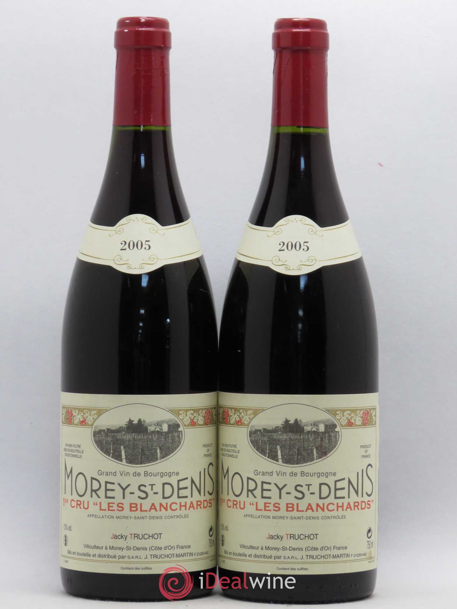 Morey-Saint-Denis 1er Cru Les Blanchards Jacky Truchot 2005 - Lot de 2 bouteilles - 0