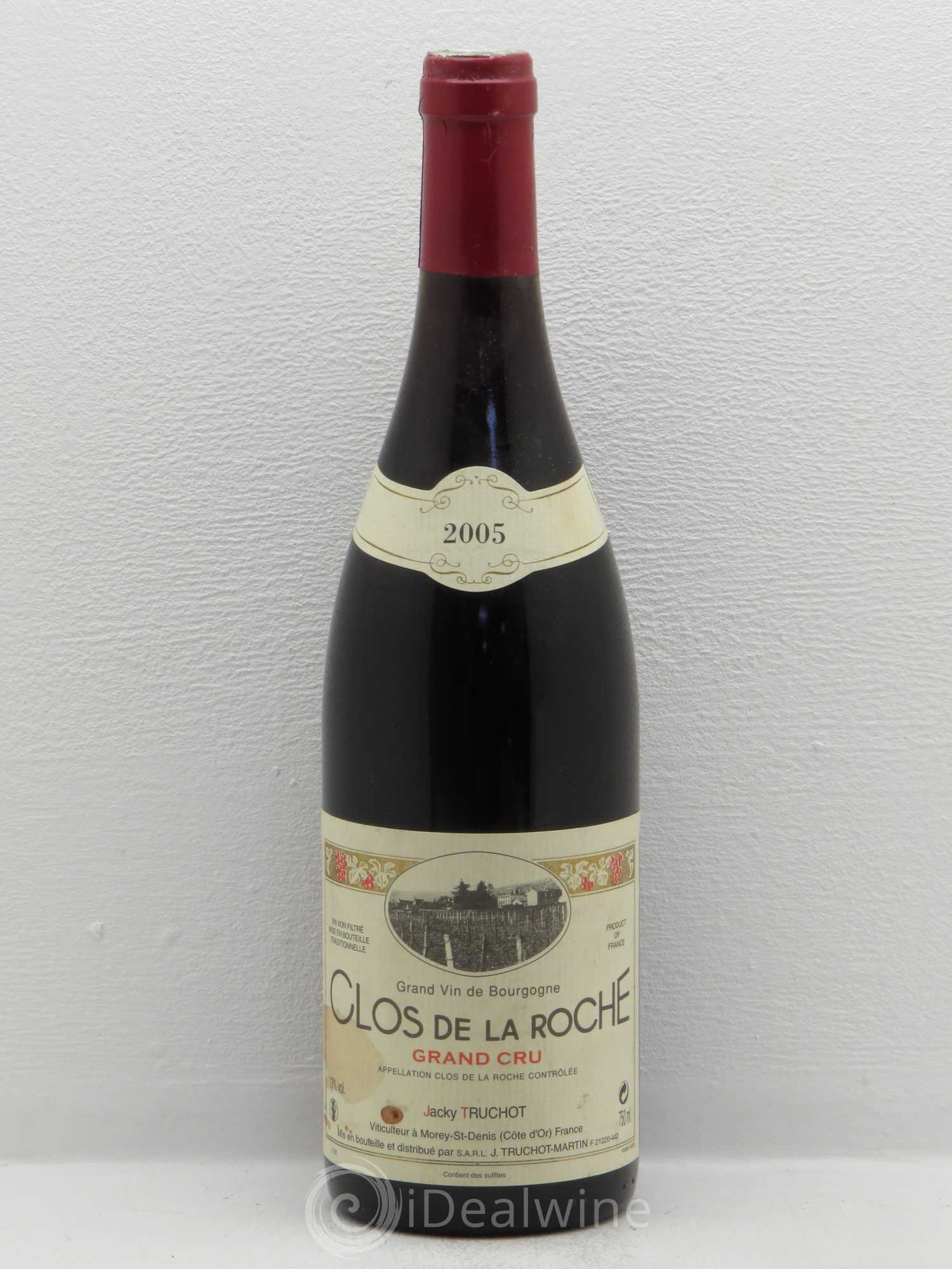 Clos de la Roche Grand Cru Jacky Truchot 2005 - Lot de 1 bouteille - 0