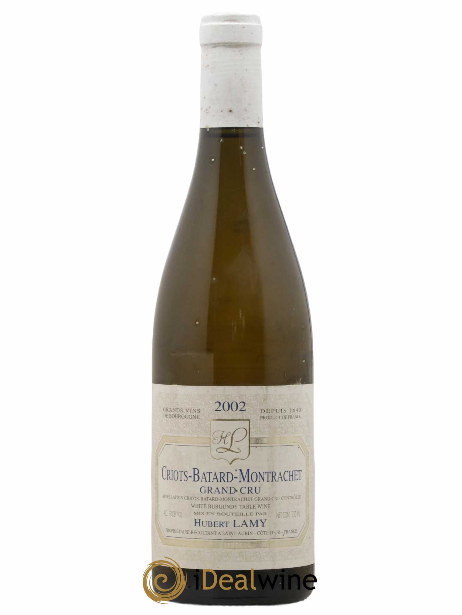 Criots-Bâtard-Montrachet Grand Cru Hubert Lamy 2002 - Lot de 1 bouteille - 0