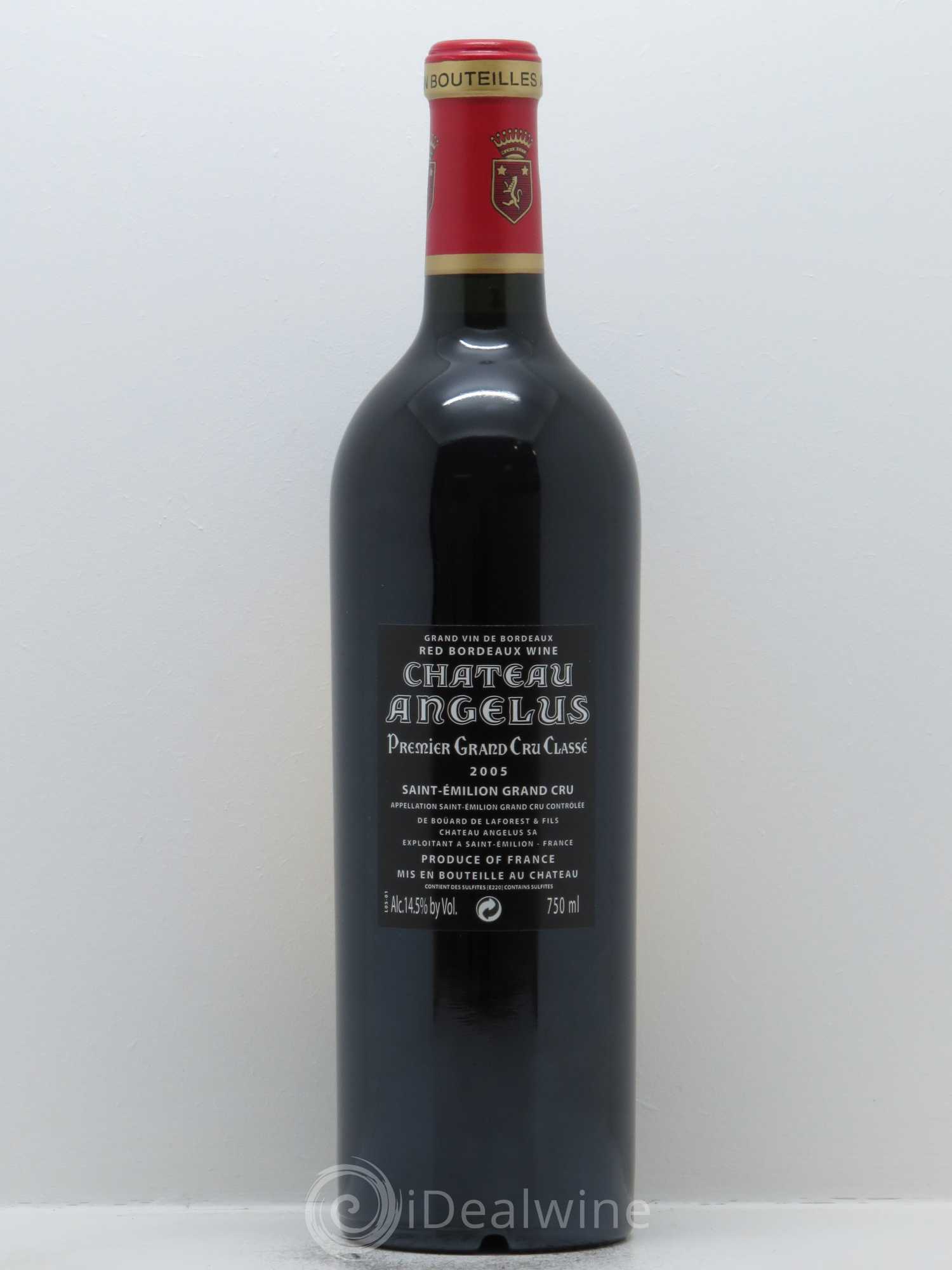 Château Angélus 1er Grand Cru Classé A 2005 - Lot de 1 bouteille - 1
