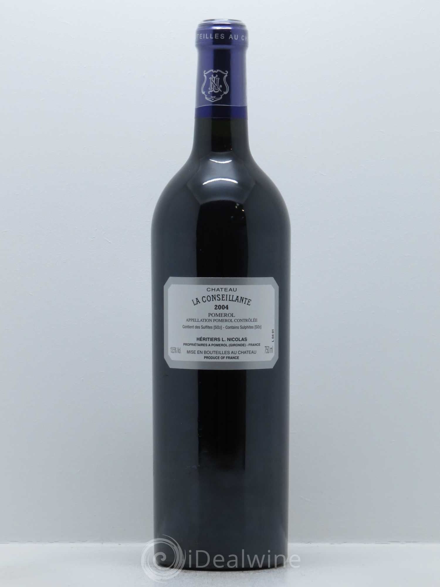 Château la Conseillante 2004 - Lot de 1 bouteille - 1