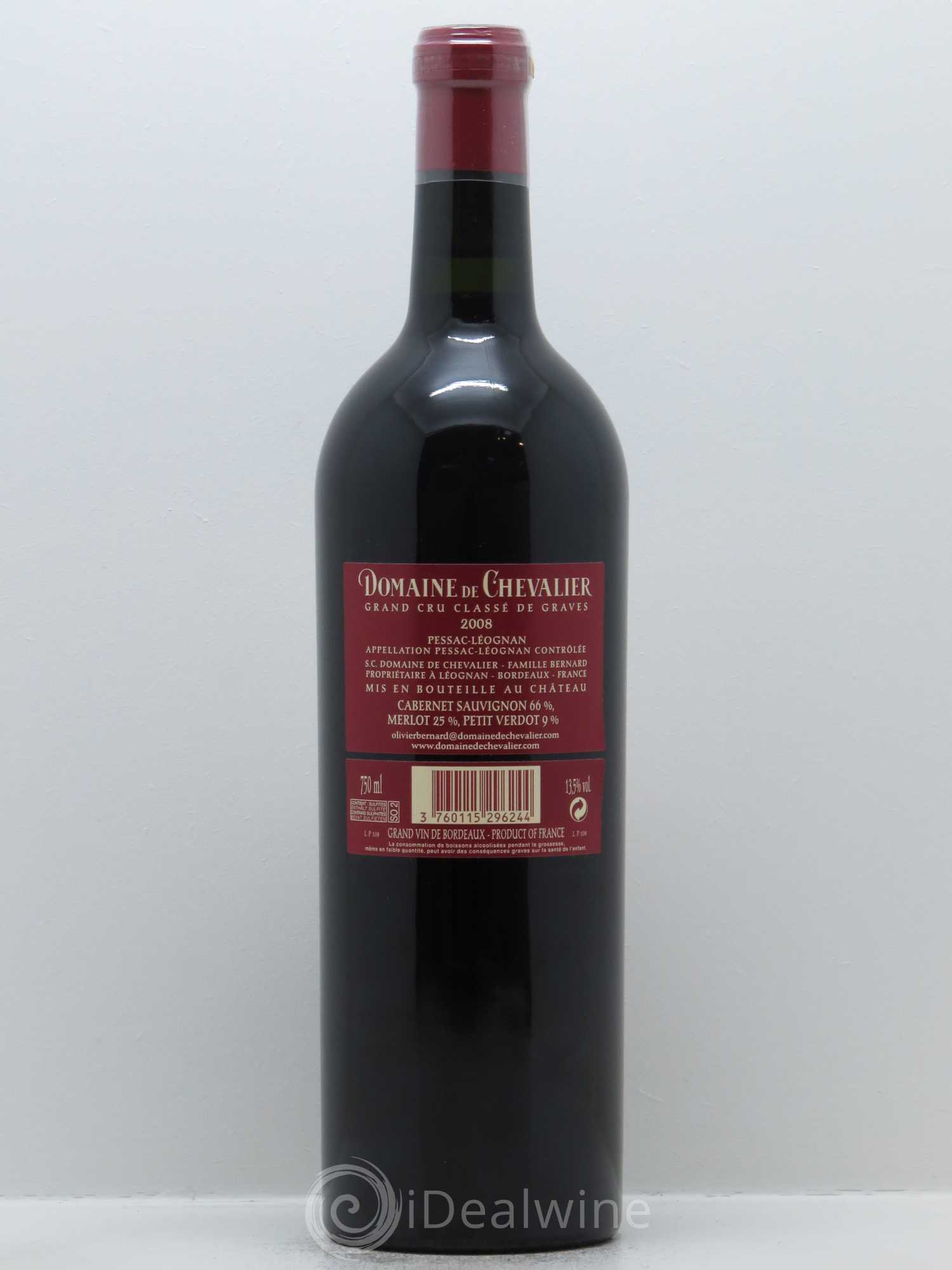 Domaine de Chevalier Cru Classé de Graves 2008 - Lot de 1 bouteille - 1