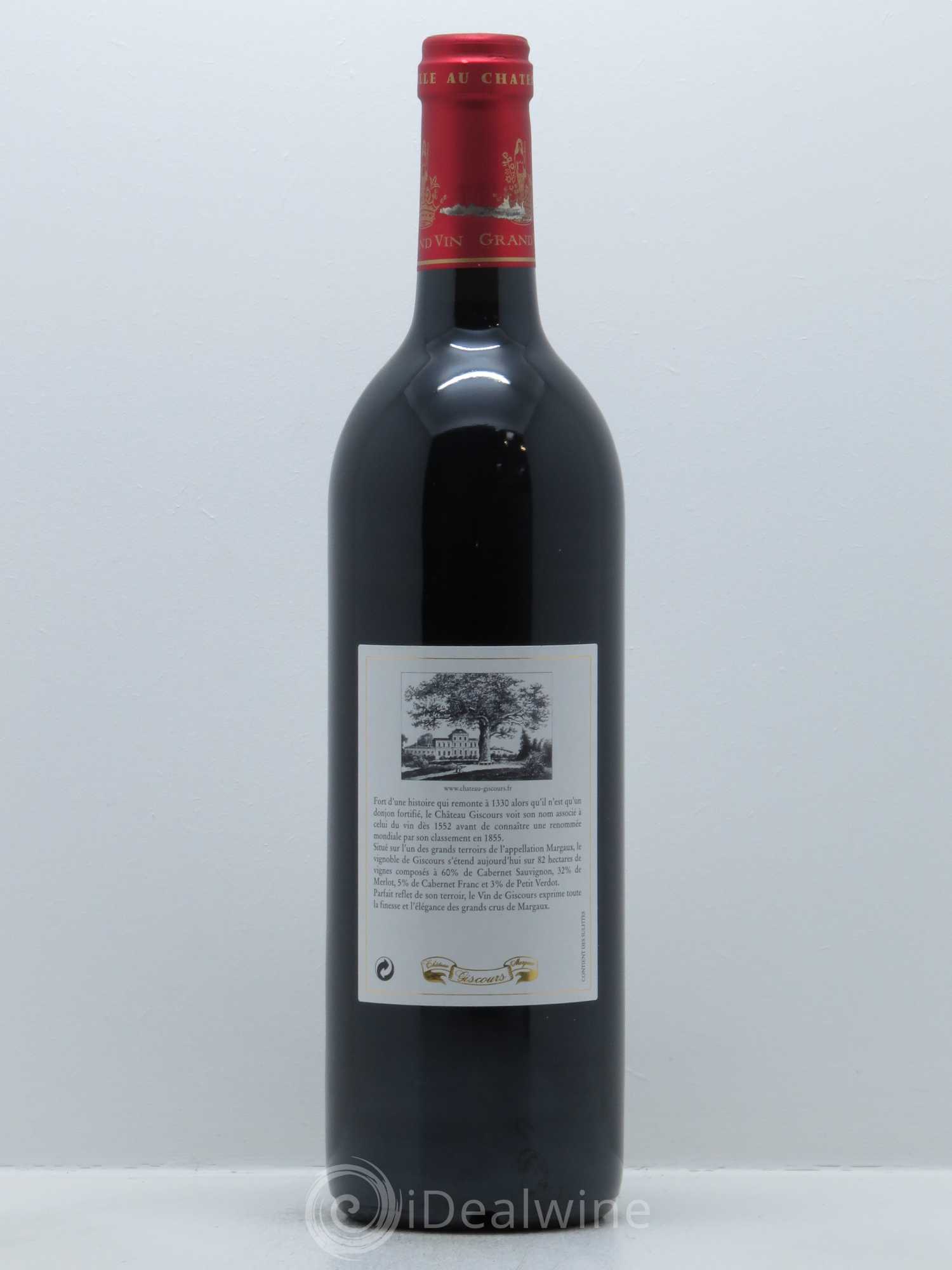 Château Giscours 3ème Grand Cru Classé 2004 - Lot de 1 bouteille - 1