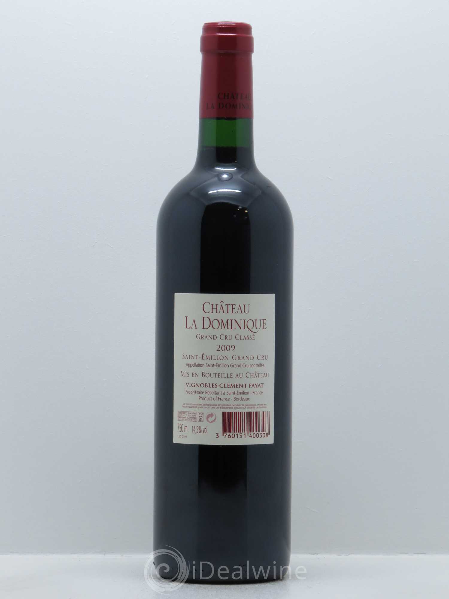 Château la Dominique Grand Cru Classé 2009 - Lot de 1 bouteille - 1