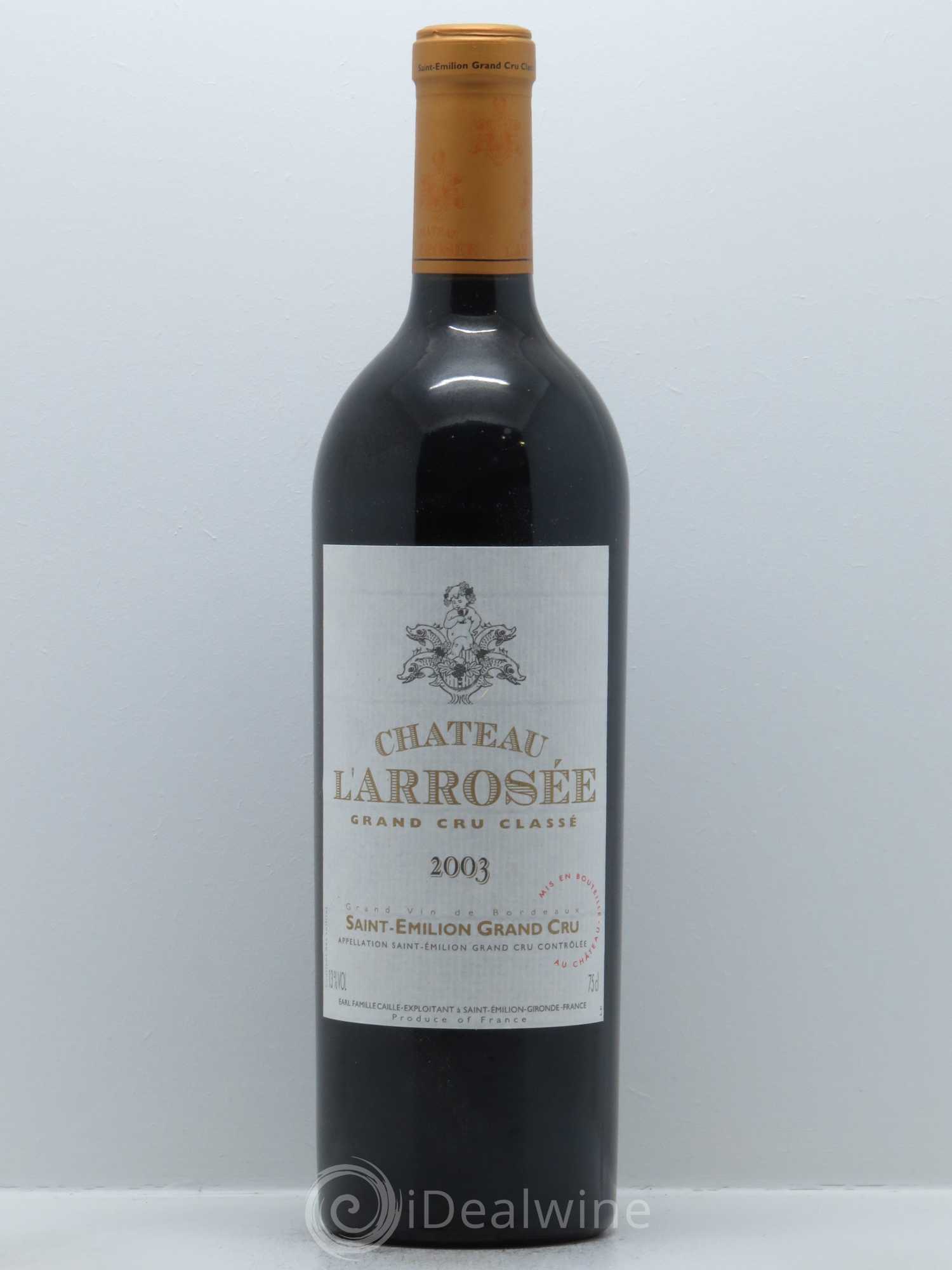 Château l' Arrosée Grand Cru Classé 2003 - Lot de 1 bouteille - 0