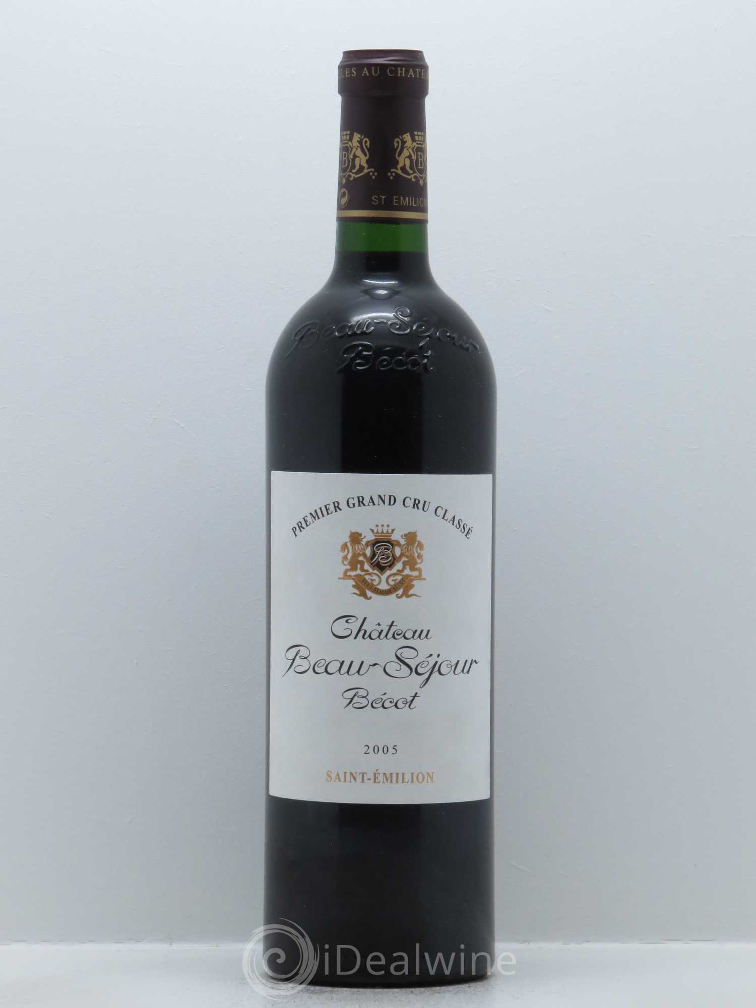 Château Beau-Séjour Bécot 1er Grand Cru Classé B 2005 - Lot de 1 bouteille - 0