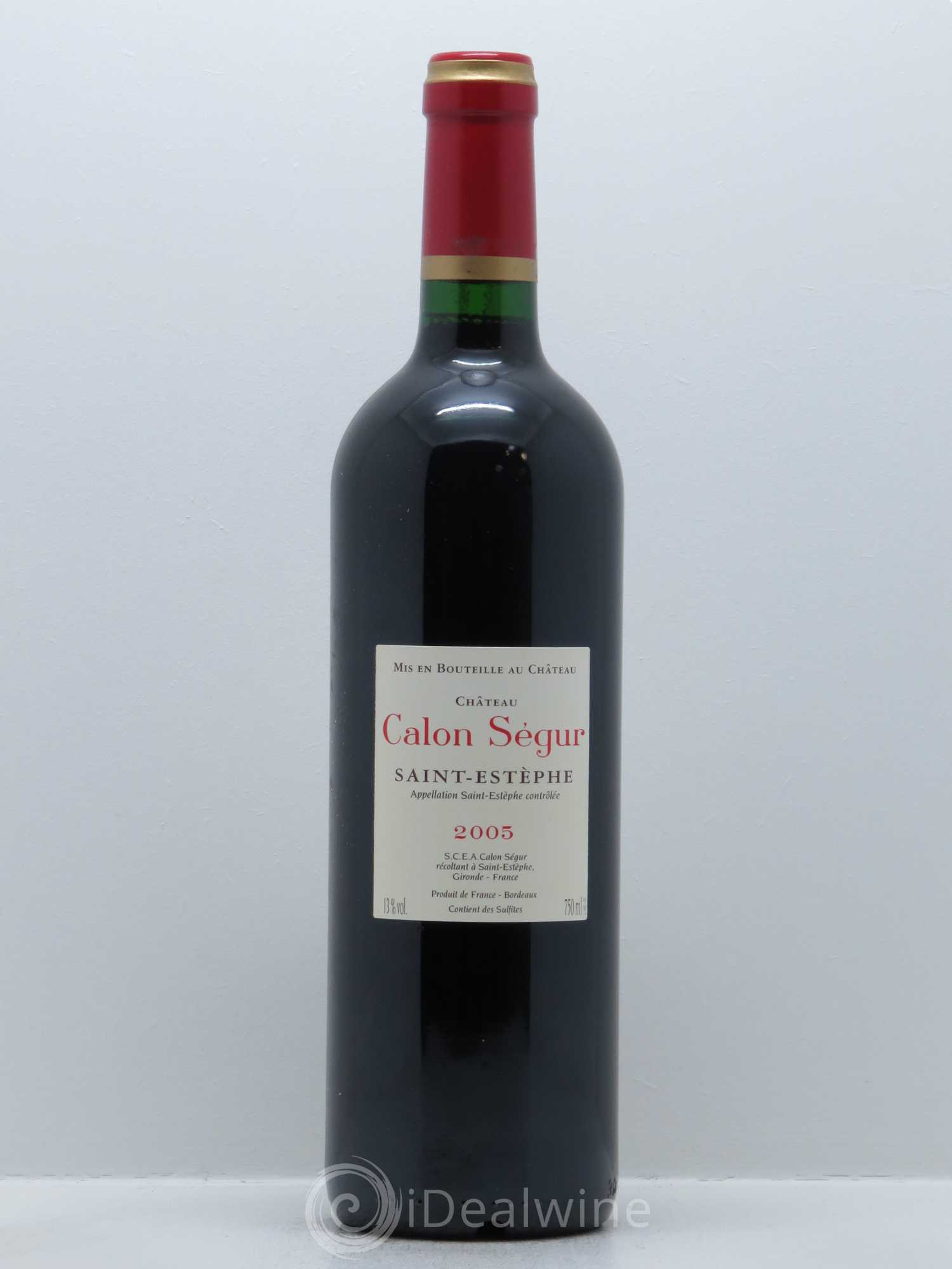 Château Calon Ségur 3ème Grand Cru Classé 2005 - Lot de 1 bouteille - 1