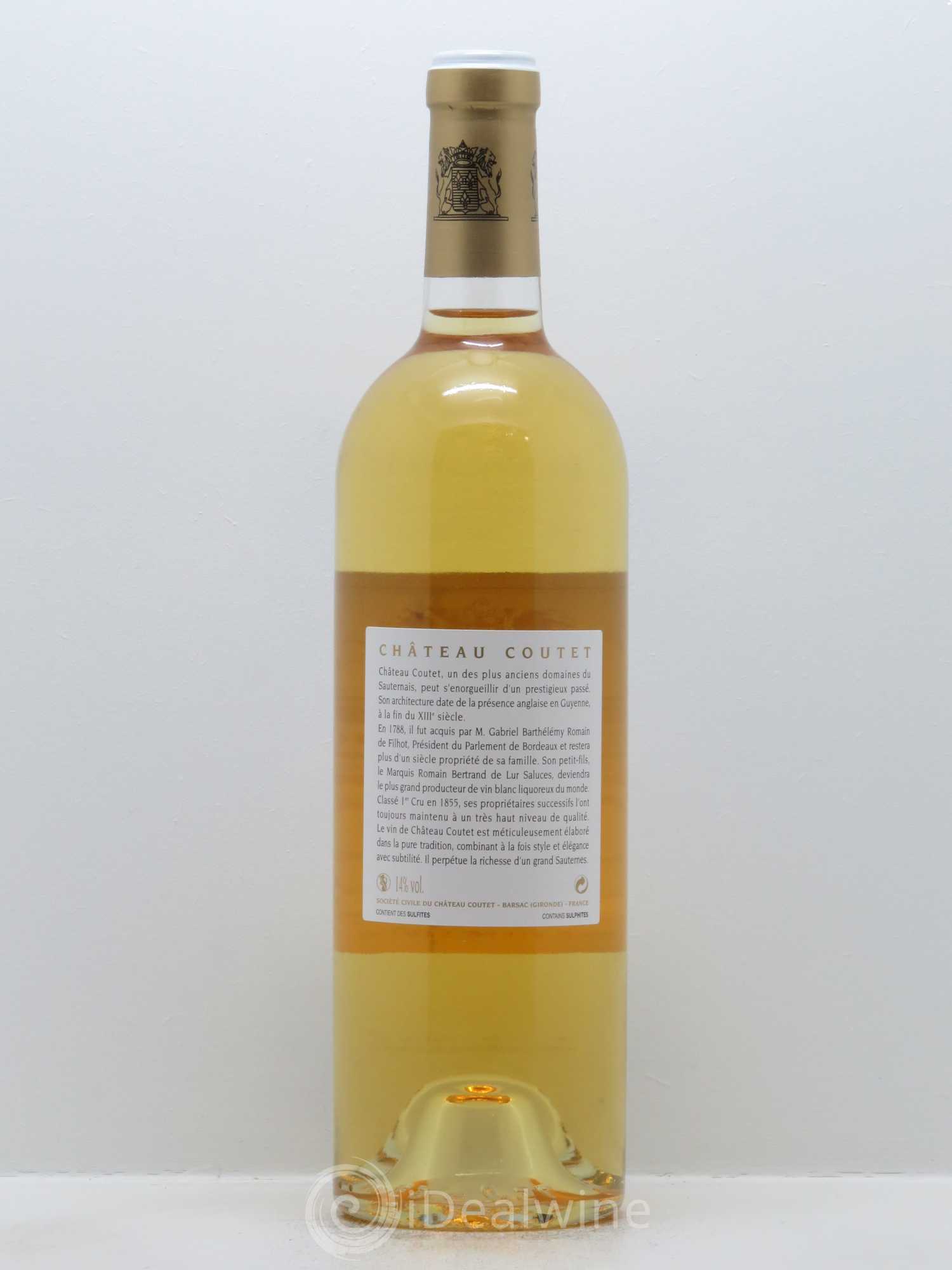Château Coutet 1er Grand Cru Classé 2014 - Lotto di 1 bottiglia - 1