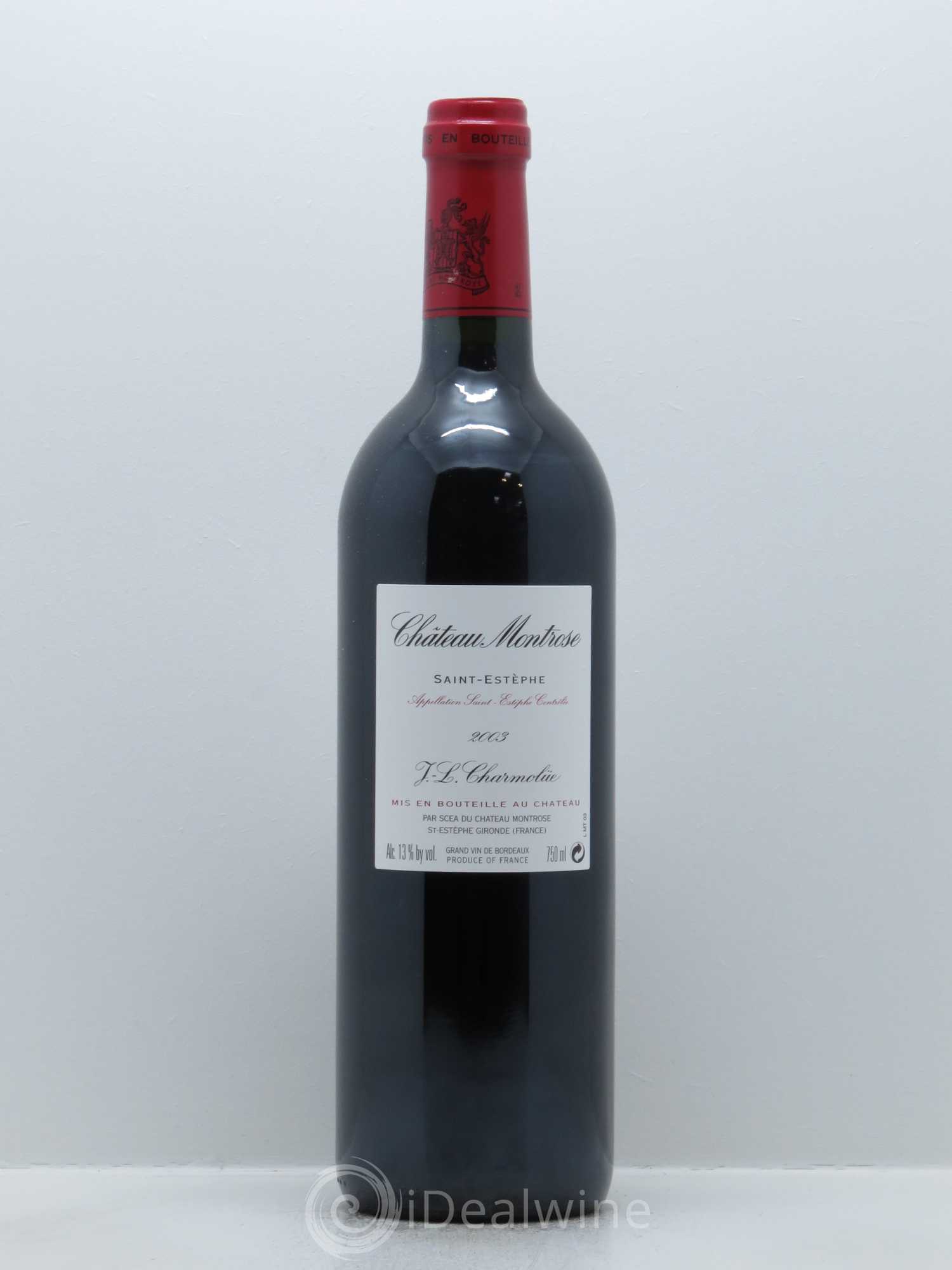 Château Montrose 2ème Grand Cru Classé 2003 - Lot de 1 bouteille - 1